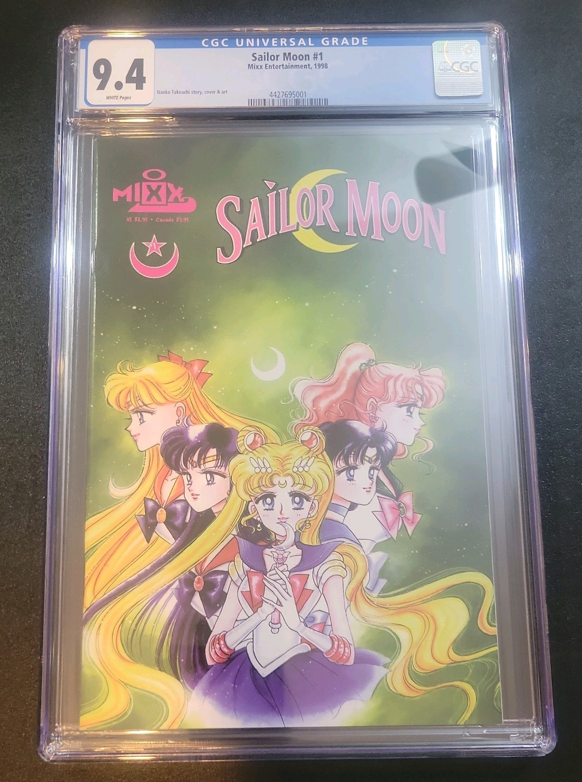 1998 Sailor Moon #1 cgc 9.4 1st App Of Sailor Moon 1st print Naoko Takeuchi 1998 Sailor Moon #1 cgc 9.4 1st App Of Sailor Moon 1st print Naoko Takeuchi