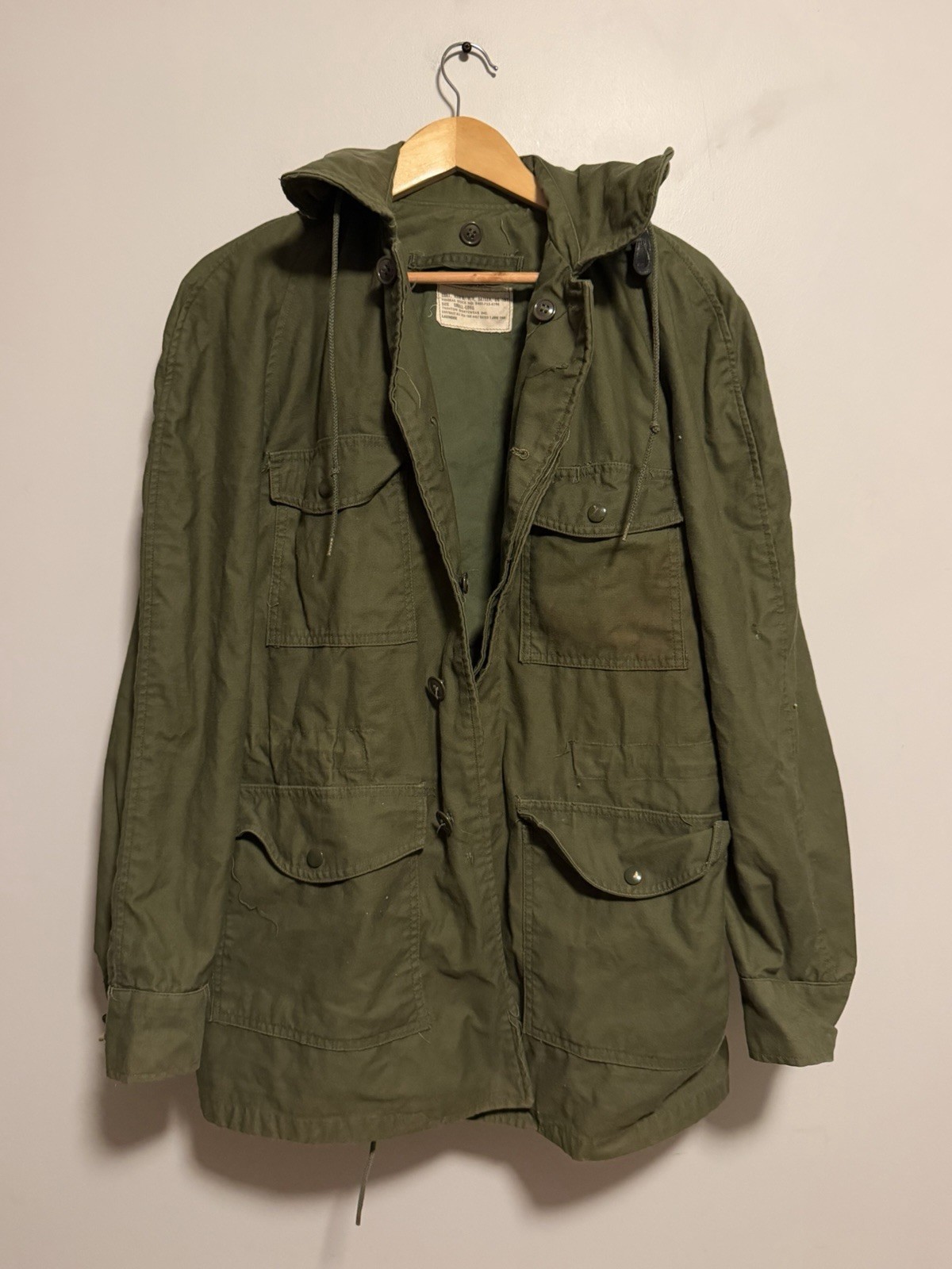 Vintage 1966 USAF Field Jacket Small Long Men's Military Coat Air Force