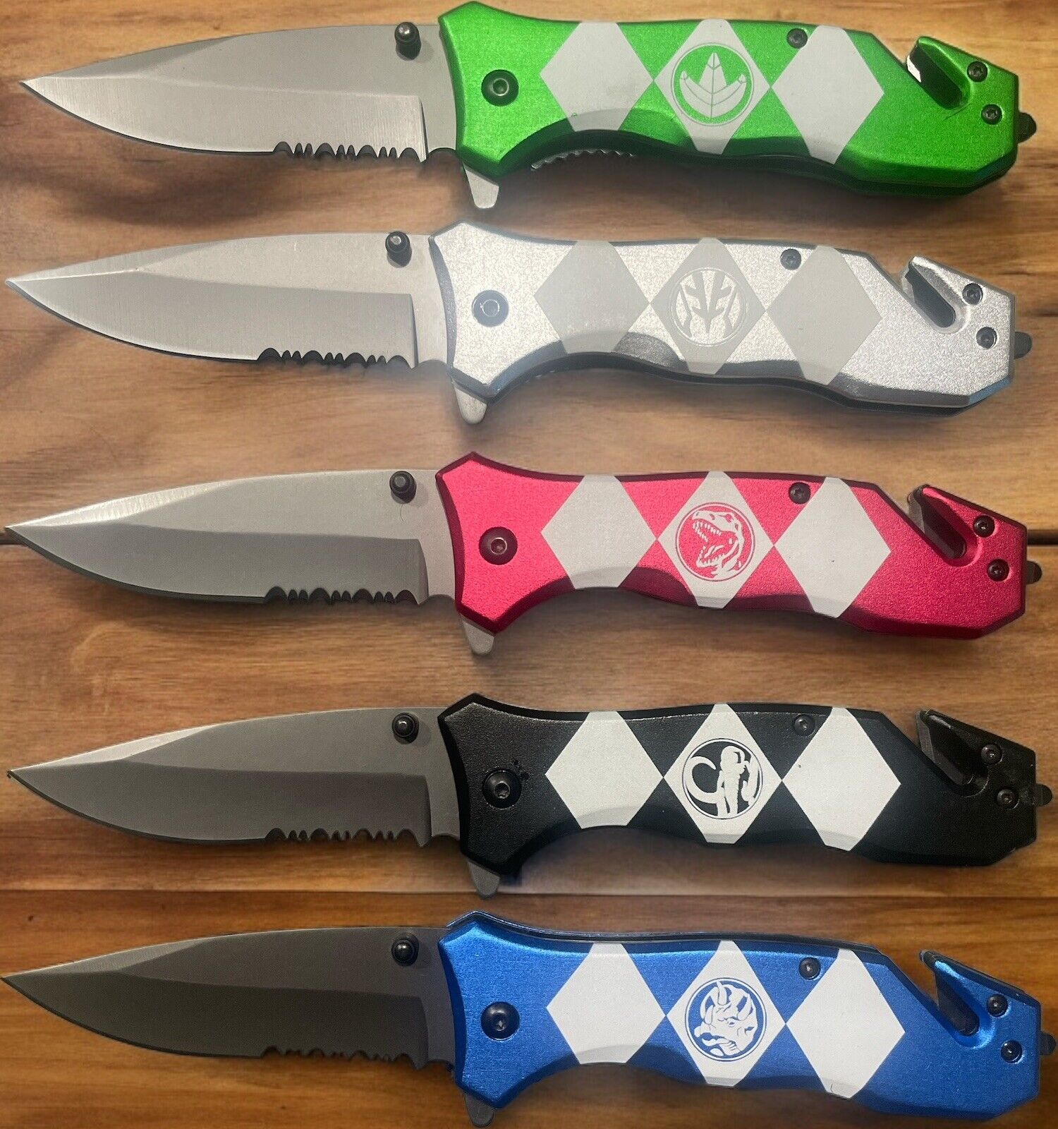 Wholesale Lot Of (5) Spring Assisted Tactical Pocket Knives