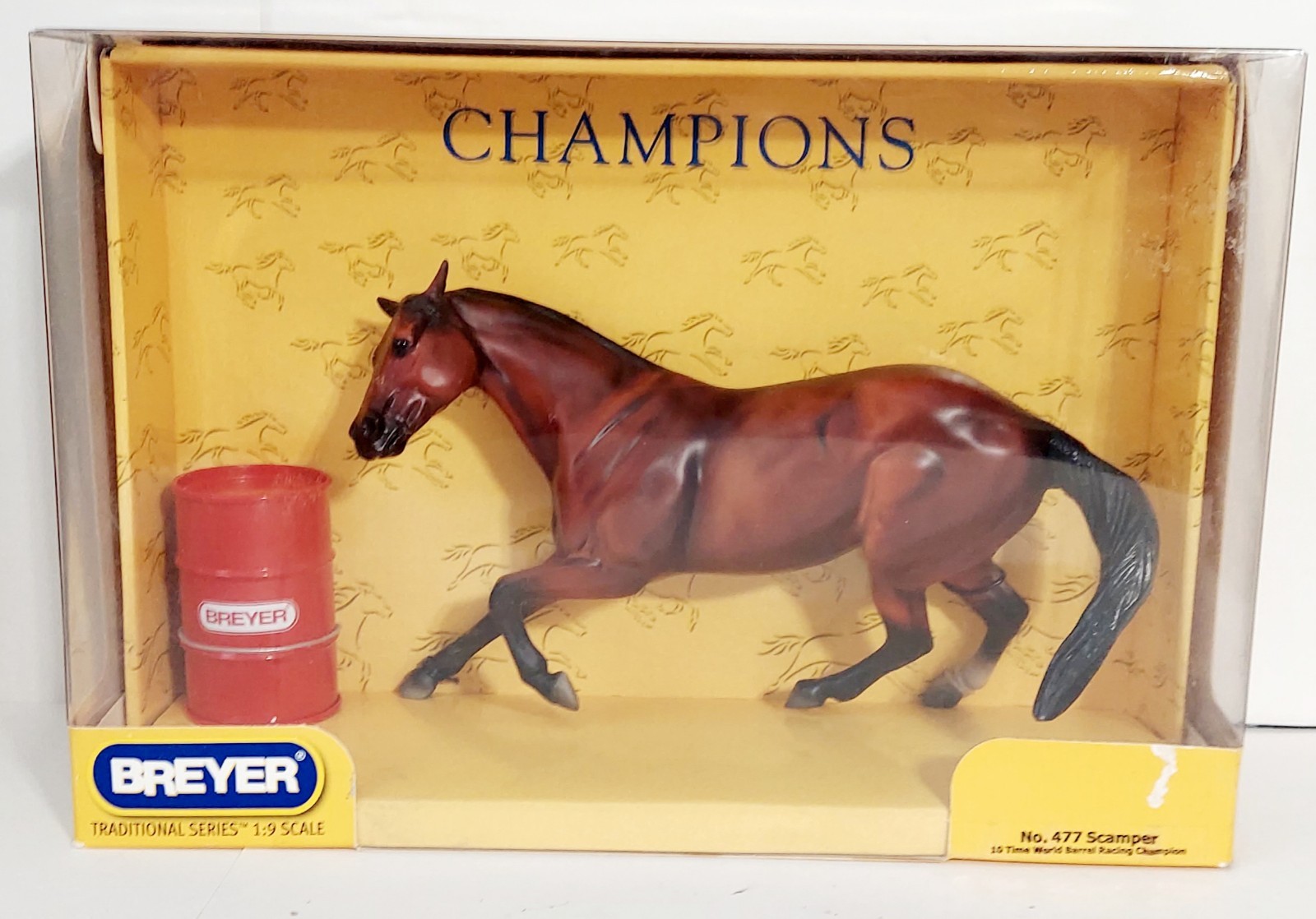 2005 Breyer #477 Scamper 10 Time World Barrel Racing Champion 