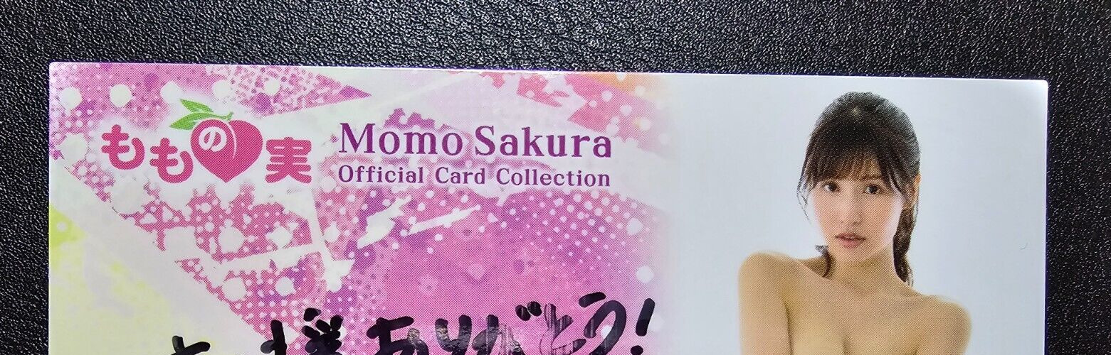 JAV CJ SEXY On Card Hand Written Message [Momo Sakura] /15