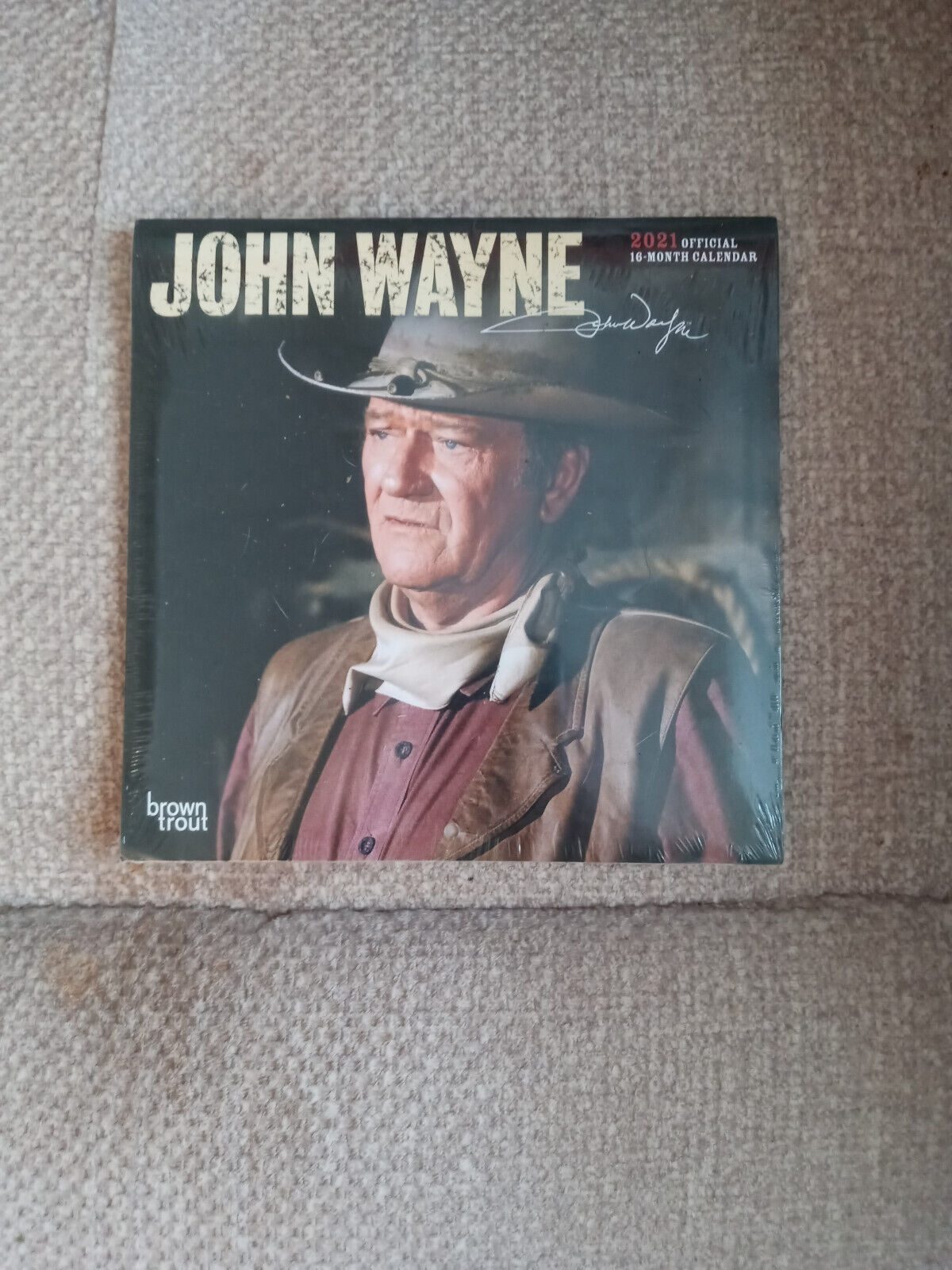 John Wayne 2021 Official 16-Month Wall Calendar. Factory Sealed