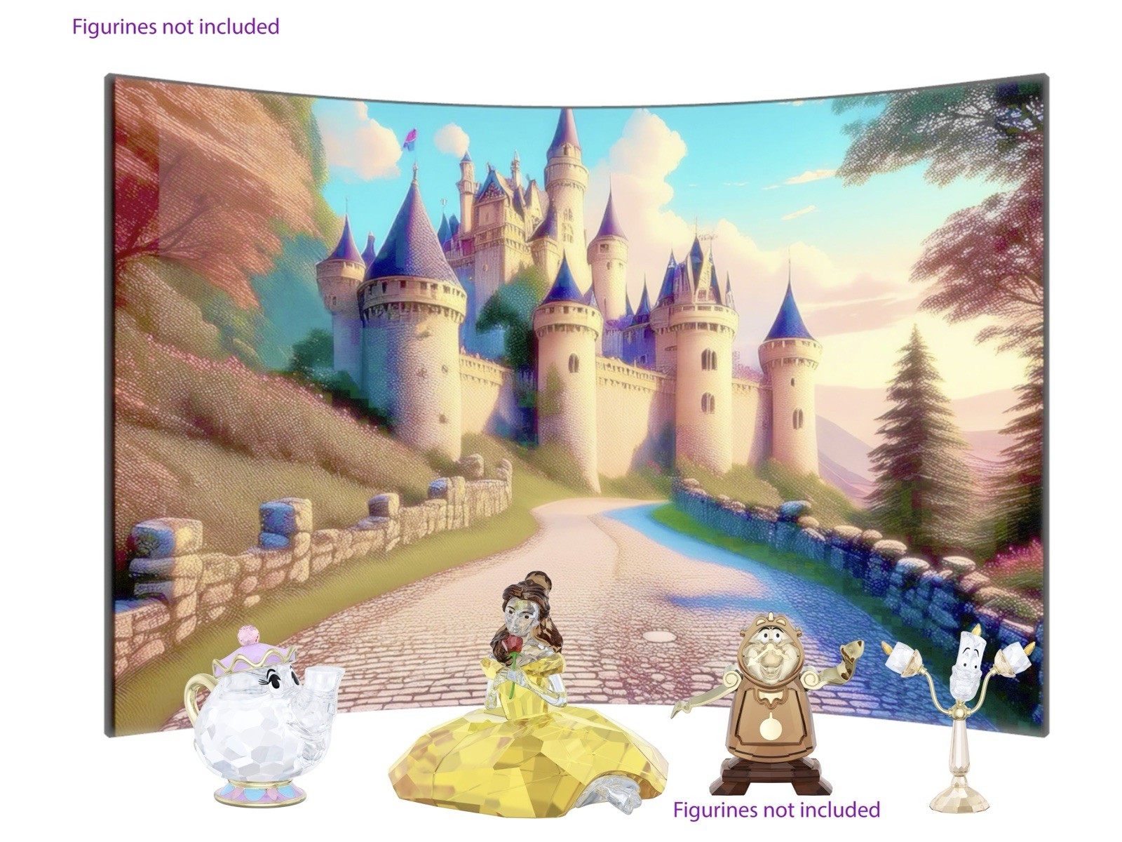 Swarovski Beauty And The Beast Crystal Display Read Description Swarovski Beauty And The Beast Crystal Display Read Description