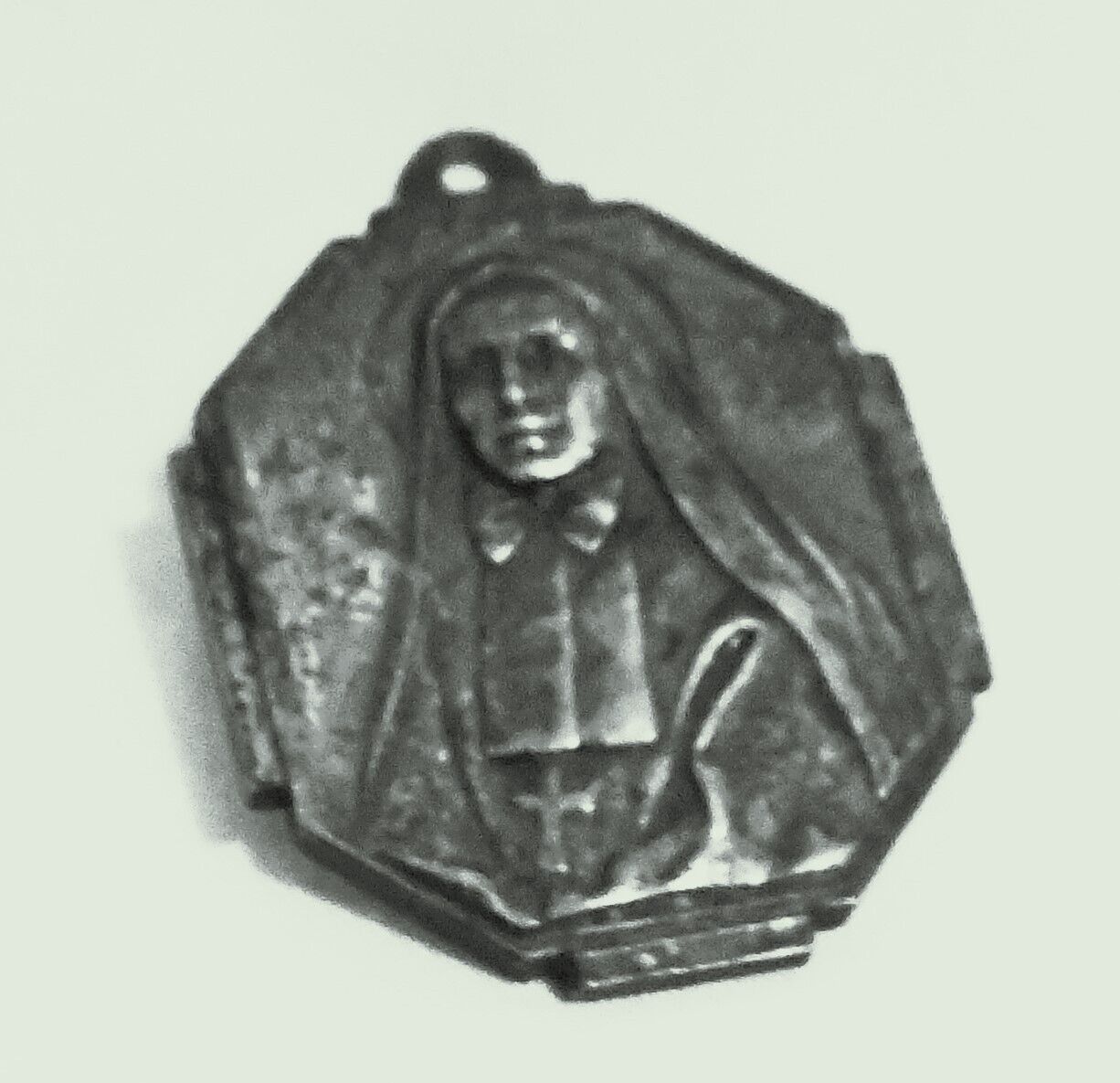 Antique St. Frances Xavier Cabrini Catholic Medal