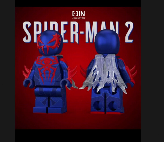 custom minifigure mini brick 3th party JIN ps5 Spider-Man 2099  229usd