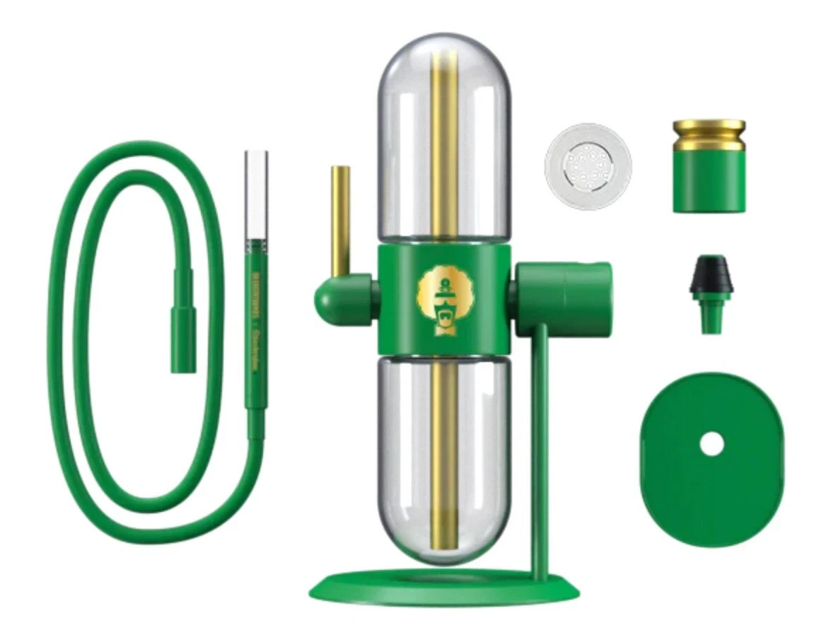 Gravity Hookah Bong Dr. Greenthumb's x Stündenglass Green Glass Gravity Infuser Gravity Hookah Bong Dr. Greenthumb's x Stündenglass Green Glass Gravity Infuser
