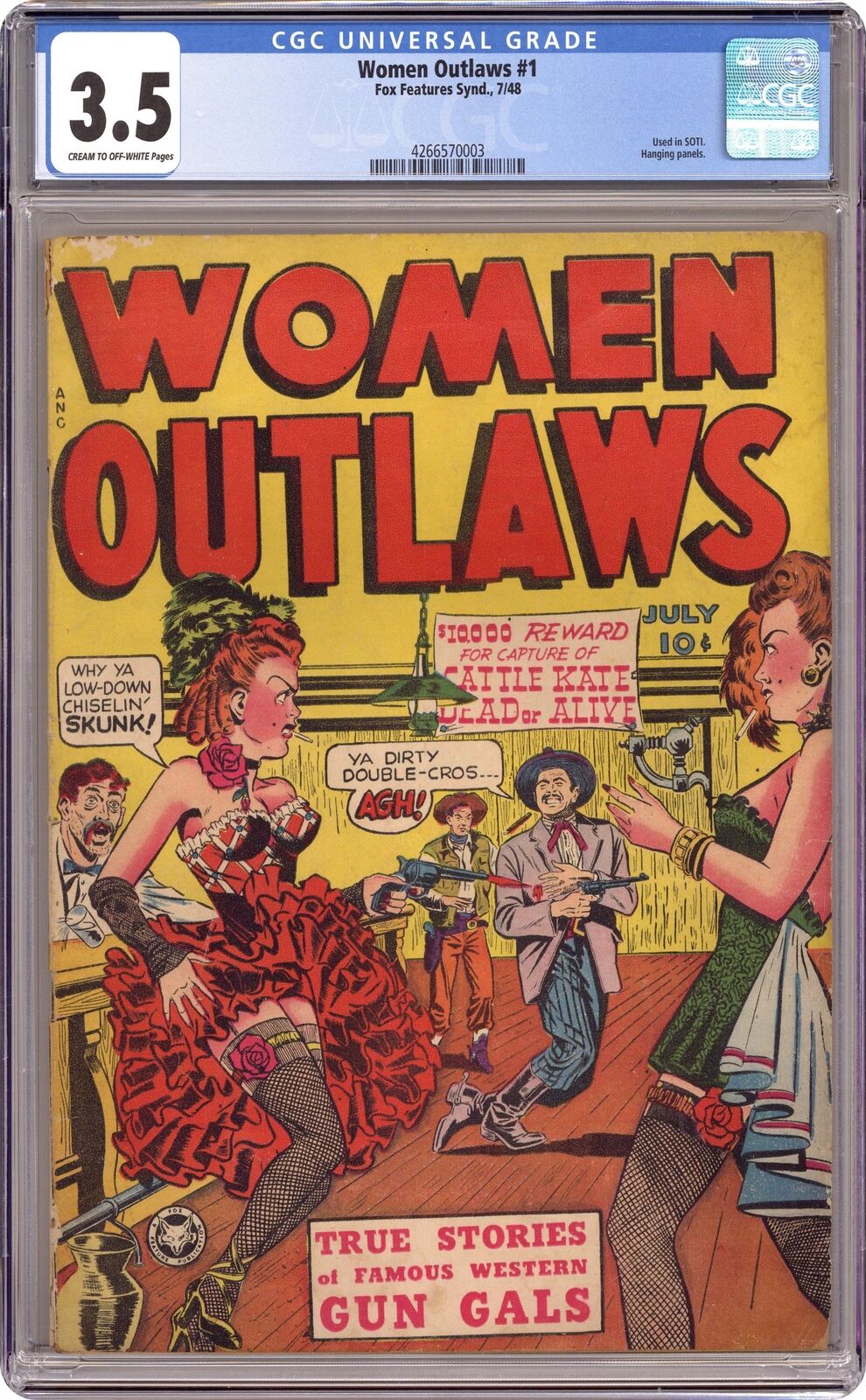Women Outlaws #1 CGC 3.5 1948 4266570003
