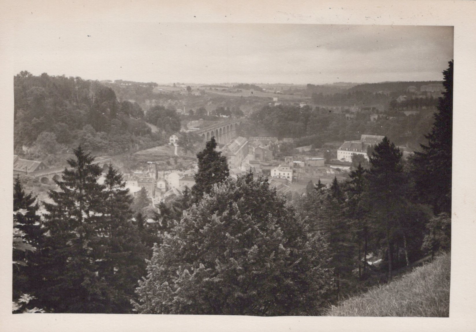 Luxembourg City Luxembourg Scenic Valleys 1948 - Original Photo