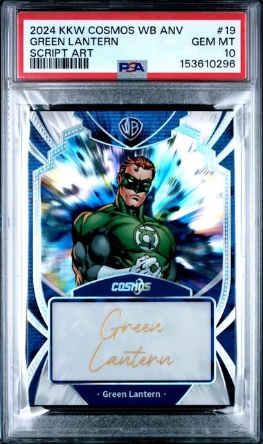 2024 KAKAWOW WARNER BROTHERS COSMOS GREEN LANTERN SCRIPT ART /50 #19 PSA 10 2024 KAKAWOW WARNER BROTHERS COSMOS GREEN LANTERN SCRIPT ART /50 #19 PSA 10