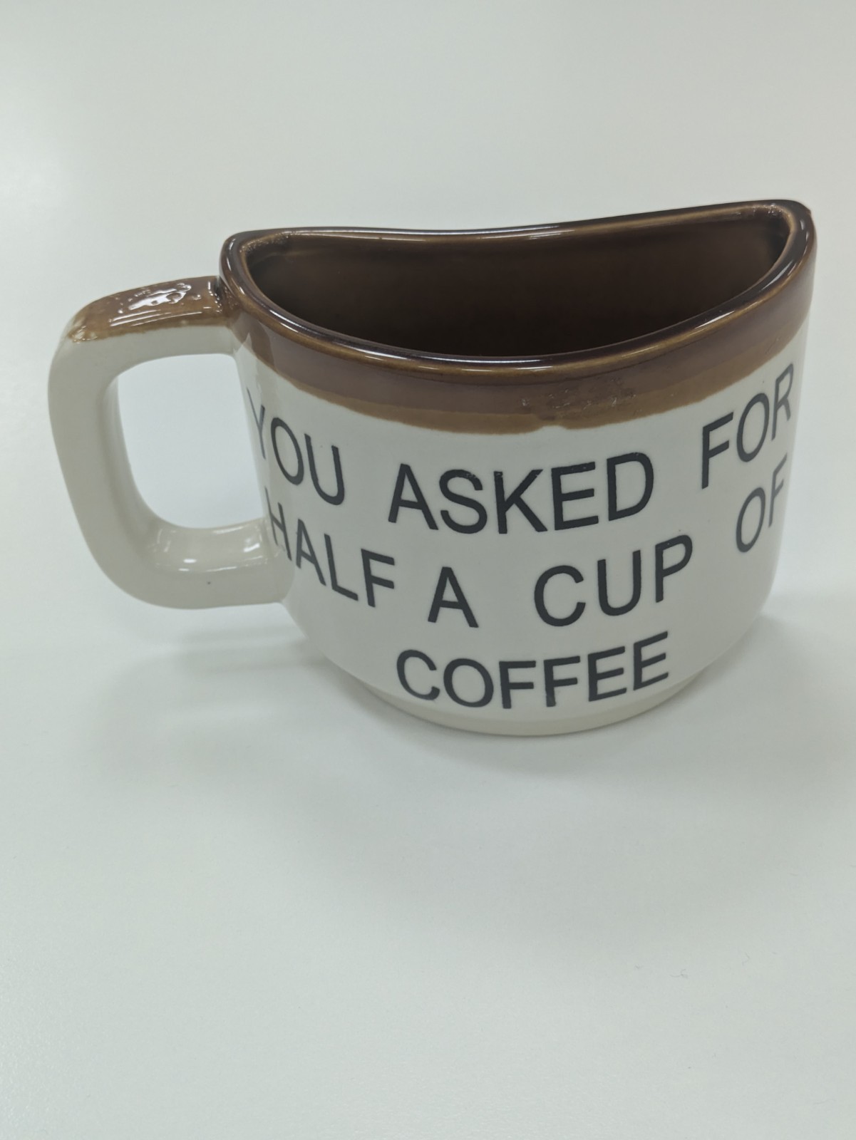 Cyprus Souvenir You Asked For Half A Cup Of Coffee ceramic Half Mug Vintage🔥