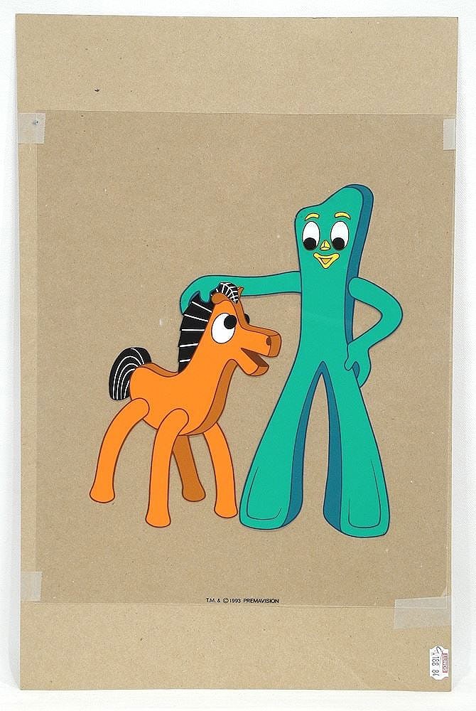 GUMBY & POKEY PREMAVISION 1993 CEL 12 1/2 GUMBY & POKEY PREMAVISION 1993 CEL 12 1/2
