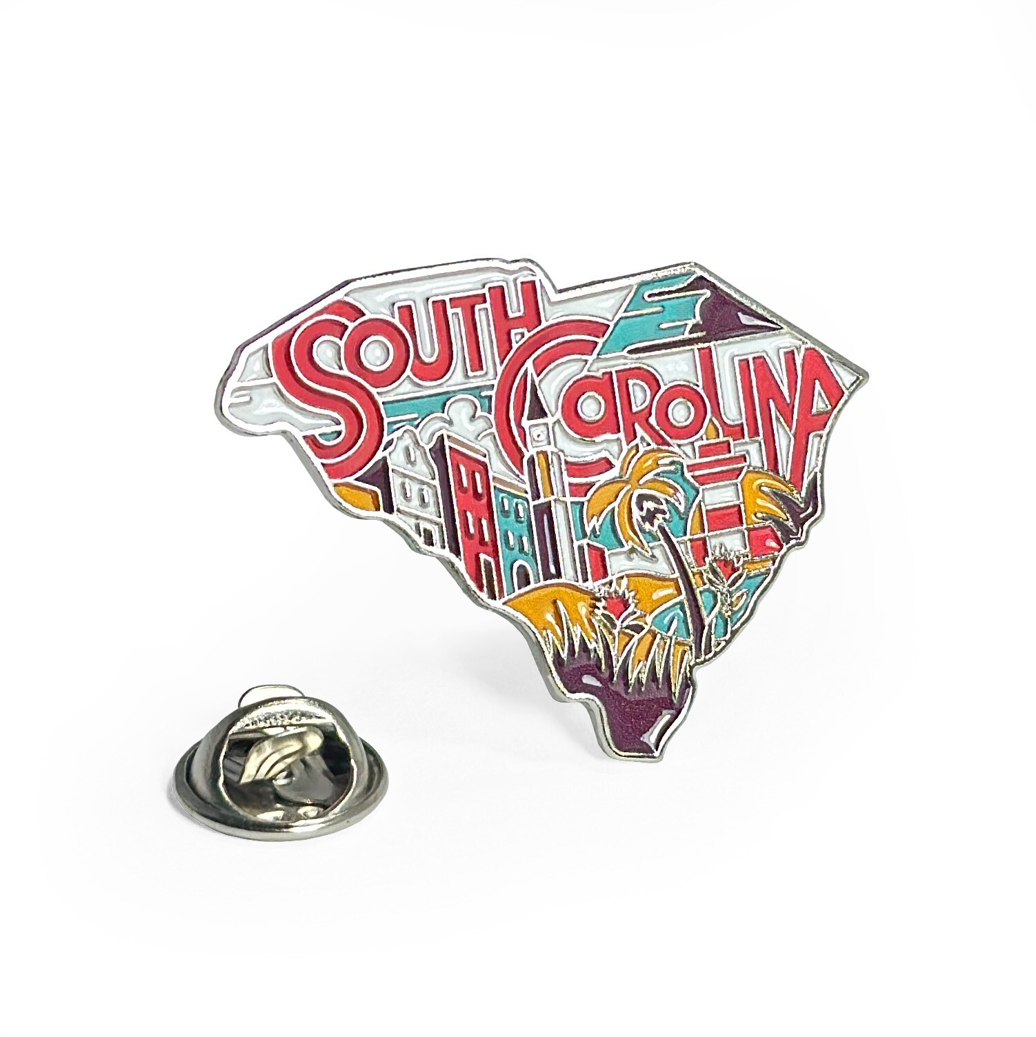 South Carolina Enamel Lapel Pin – Collectible State Souvenir South Carolina Enamel Lapel Pin – Collectible State Souvenir