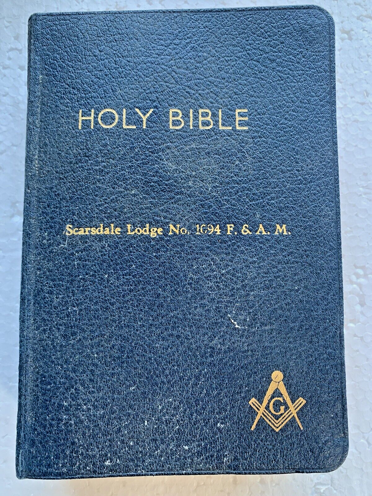 Holy Bible: Masonic Edition 1962 - Scarsdale NY Lodge 1094 Freemasonry Freemason