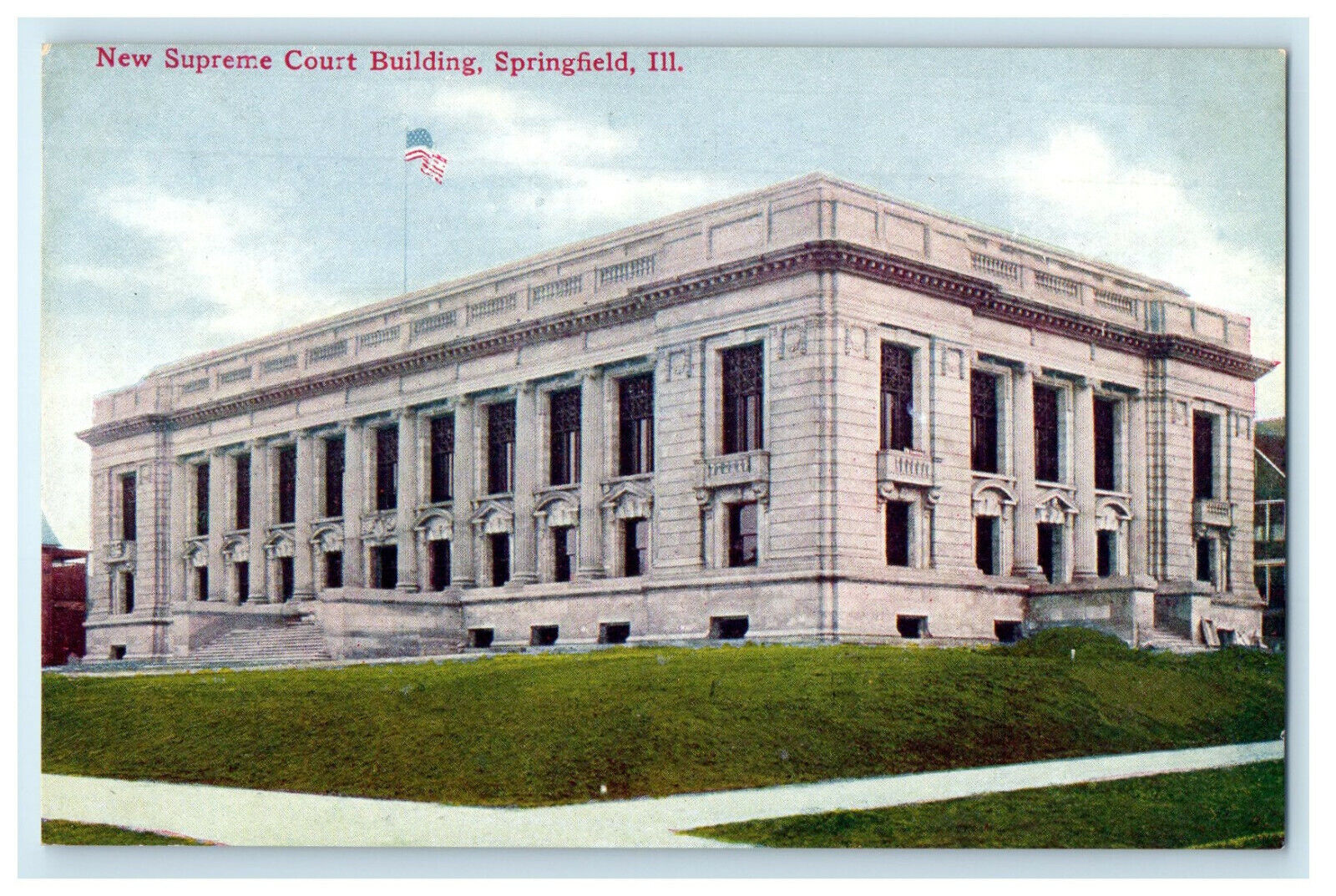 c1910s New Supreme Court Building, Springfield Illinois IL Unposted Postcard