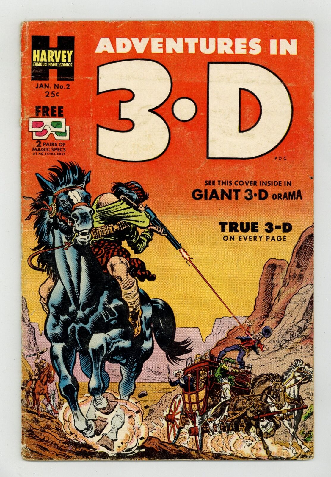 Adventures in 3-D #2 VG 4.0 1954