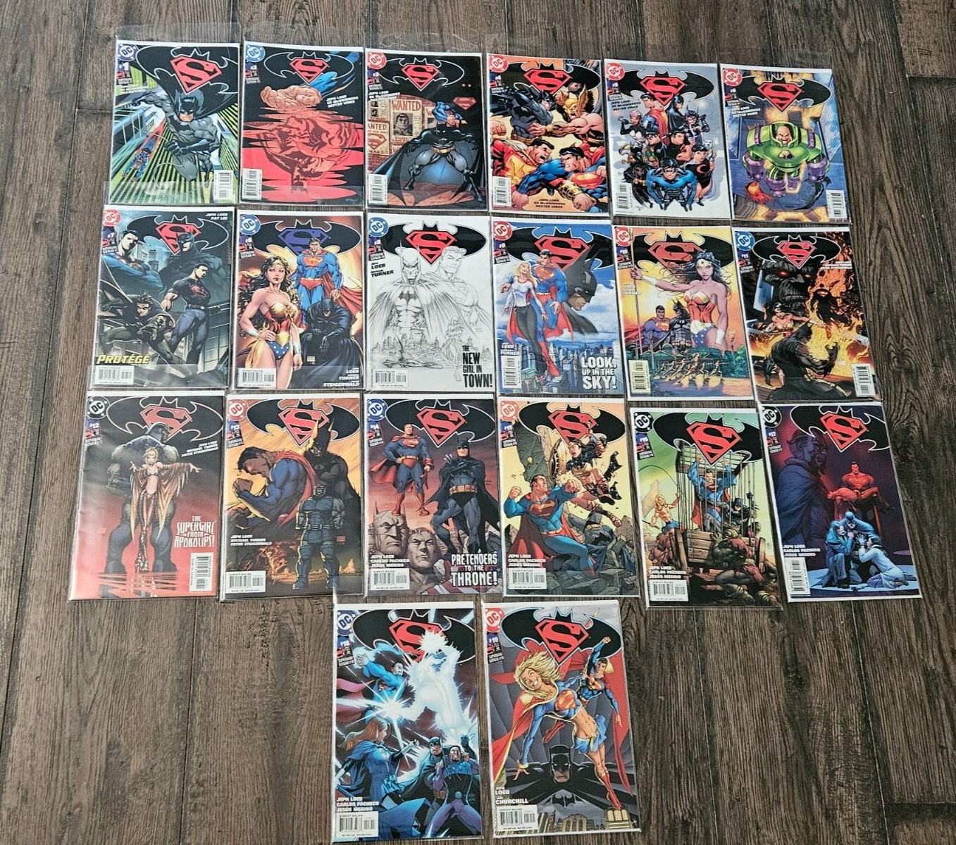 Batman / Superman #1 - 19  2  COVERS OF #8 LOT OF 20