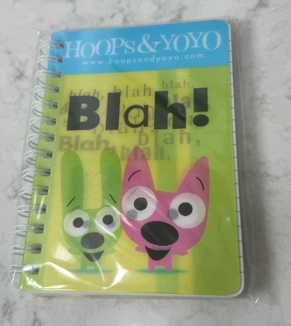 NEW Hoops and Yoyo Mini Notebook Stationary Hallmark Vintage Blah, Blah, Blah NEW Hoops and Yoyo Mini Notebook Stationary Hallmark Vintage Blah, Blah, Blah