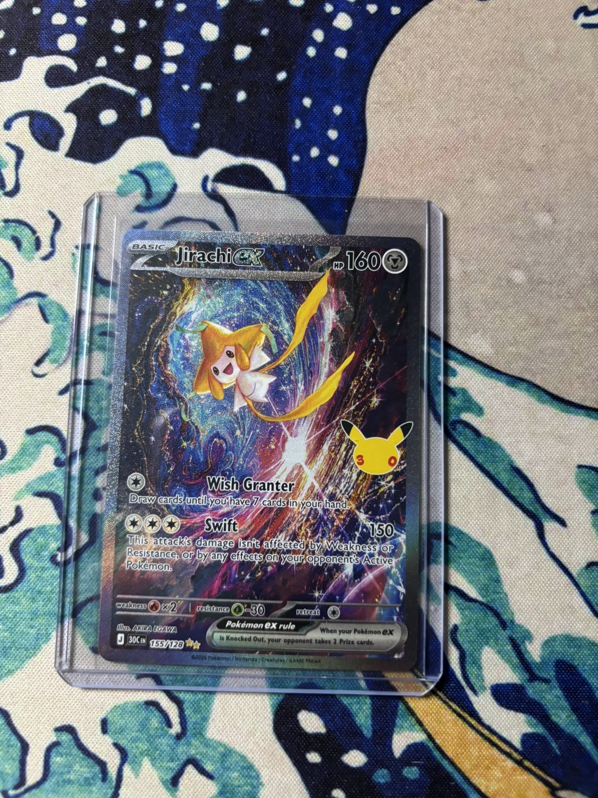Pokemon 30th anniversary jirachi ex 155/128 Pokemon 30th anniversary jirachi ex 155/128