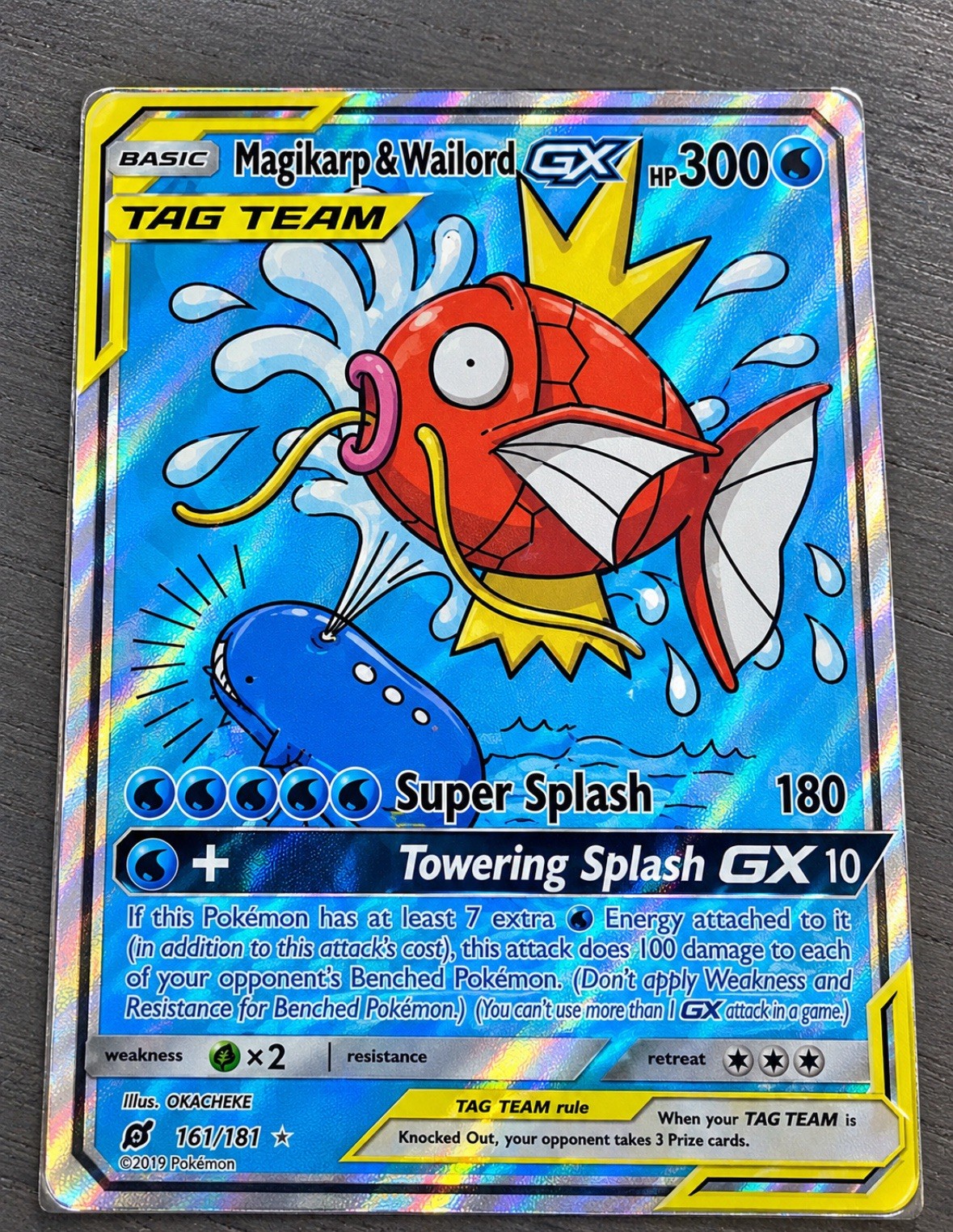 Pokemon Magikarp & Wailord GX TAG TEAM Holo Promo SM188 161/181 English Pokemon Magikarp & Wailord GX TAG TEAM Holo Promo SM188 161/181 English