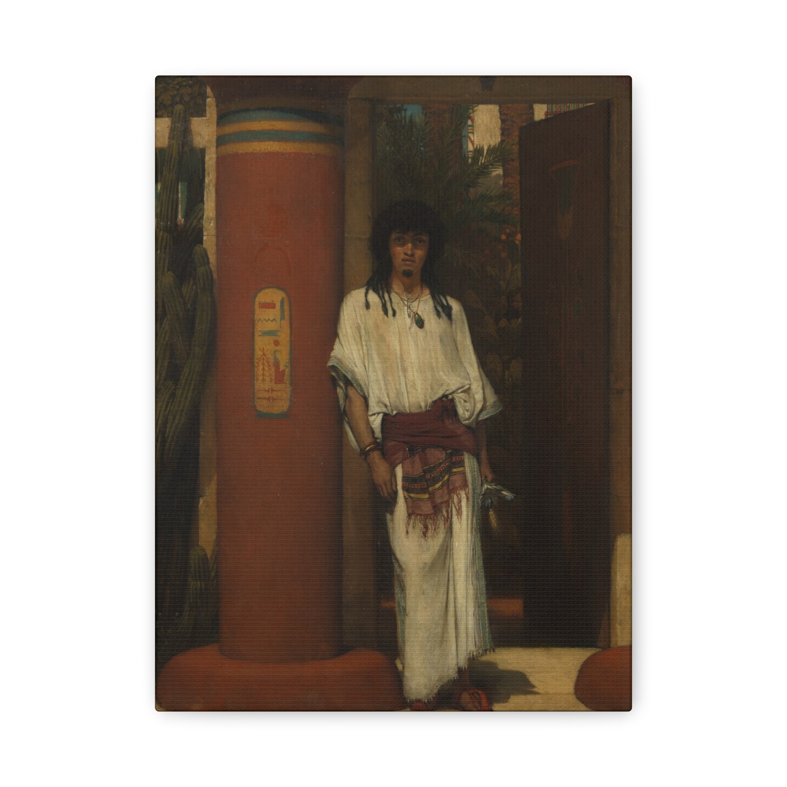 Sir Lawrence Alma-Tadema - An Egyptian in a Doorway - 1865 - Canvas Wall Art