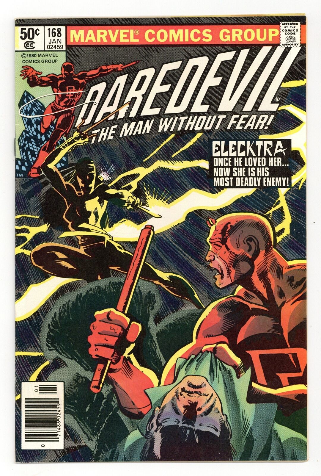Daredevil #168N Newsstand Variant FN+ 6.5 1981