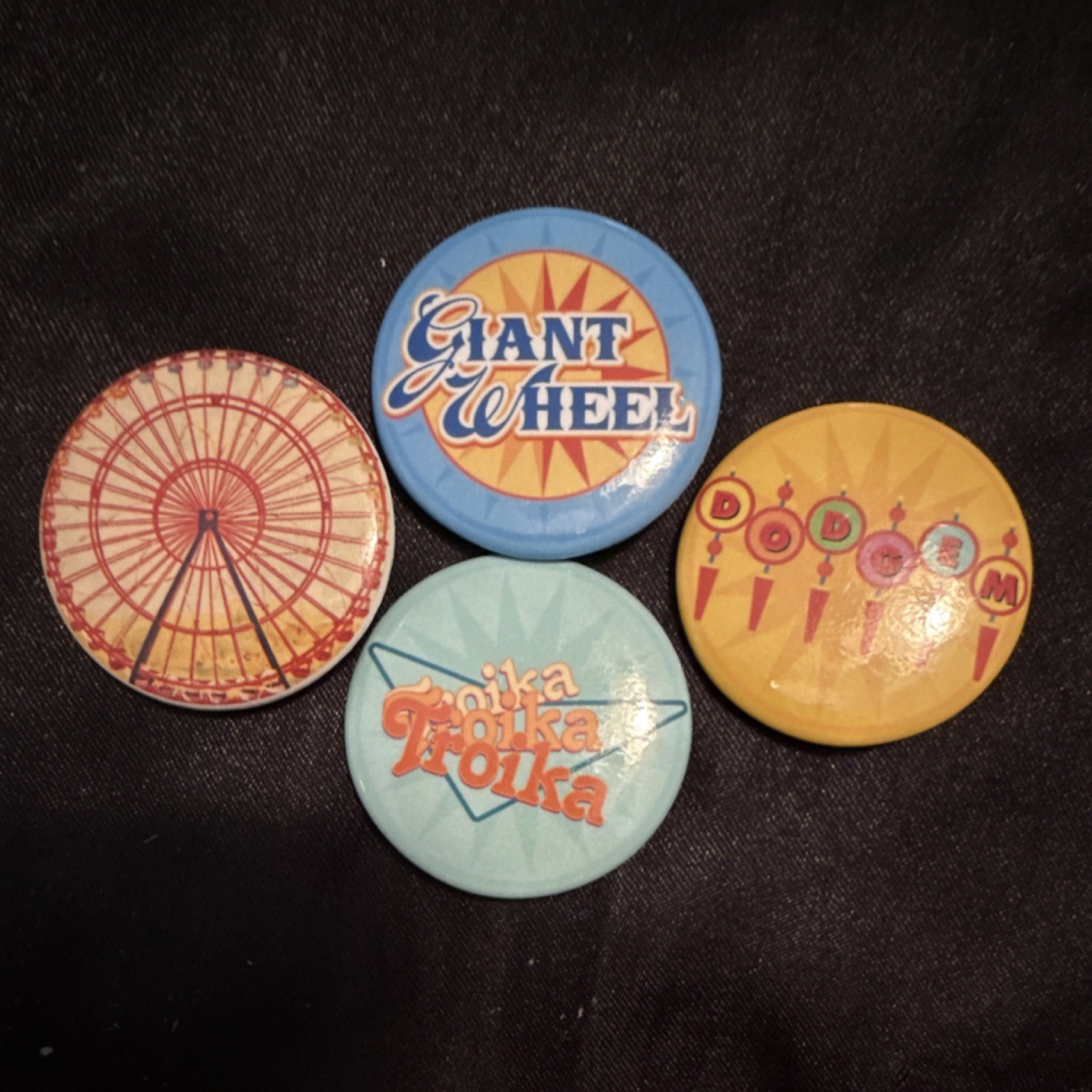Cedar Point Collectable Mini Button Set Lot Giant Wheel Dodgem Troika