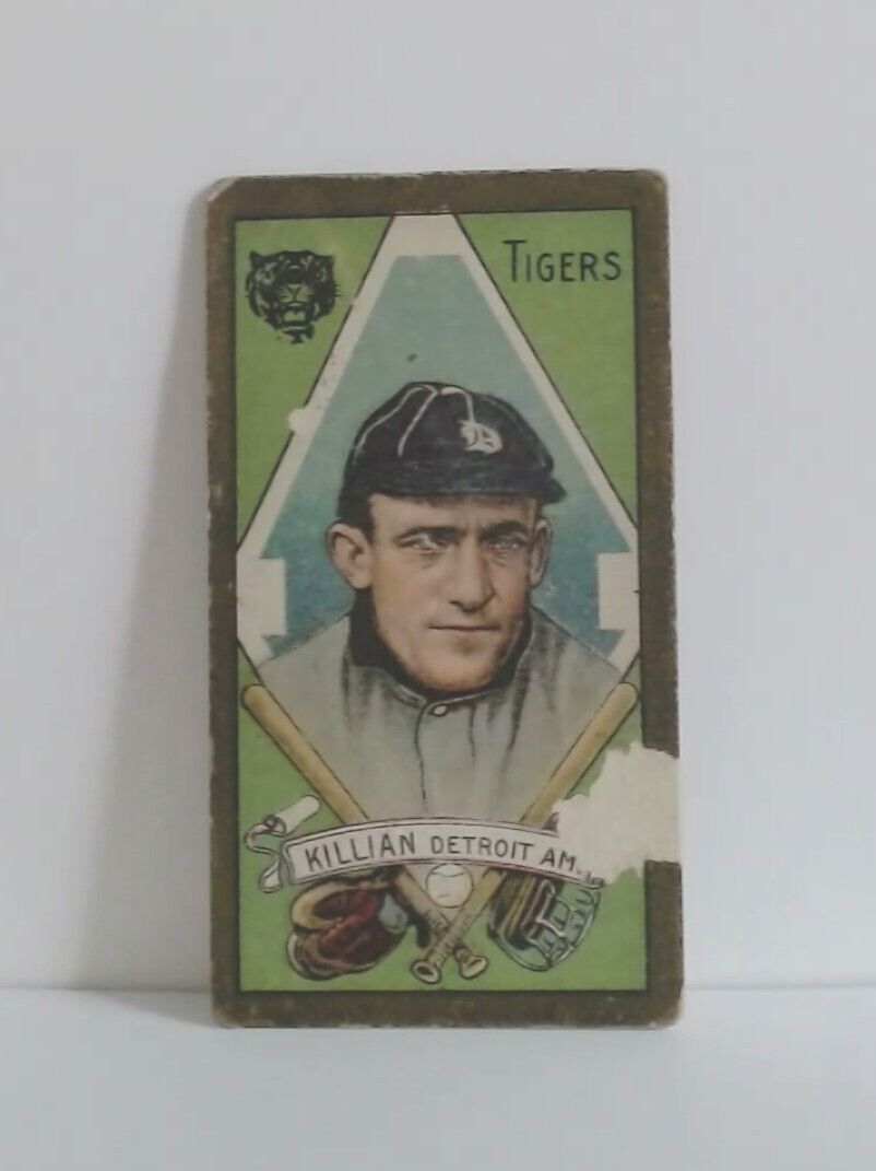 Antique 1911 Sovereign Cigarettes Detroit Tigers Baseball Card Ed Killian