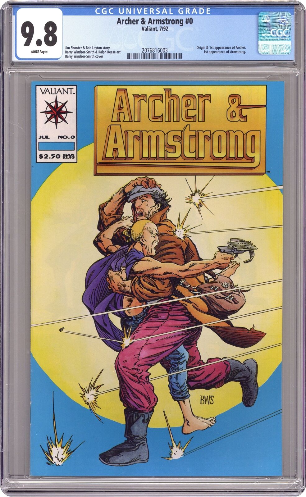 Archer and Armstrong #0A CGC 9.8 1992 2076816003