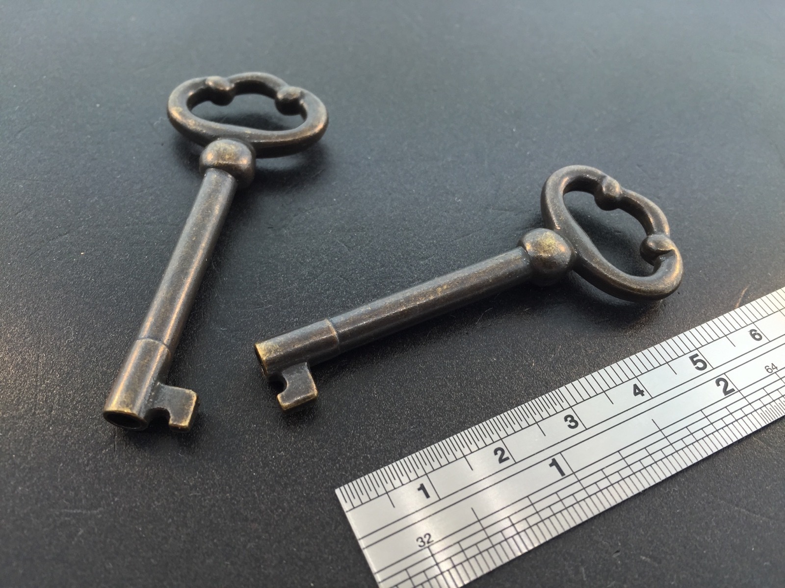 Grandfather Clock Door Key set of 2 in Antique Finish for Howard Miller Grandfather Clock Door Key set of 2 in Antique Finish for Howard Miller
