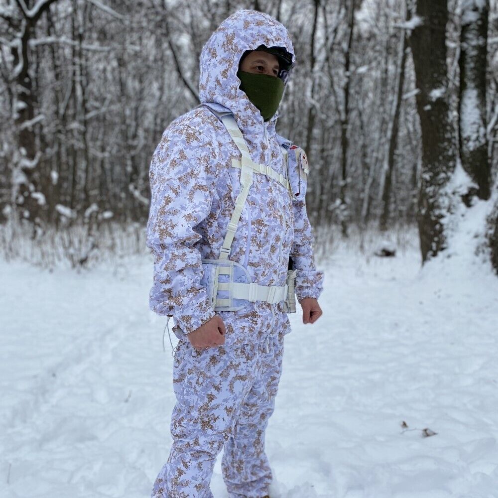 Ukrainian Army Winter Camouflage suit Jacket&Pants PENCOTT SNOWDRIFT snow camo