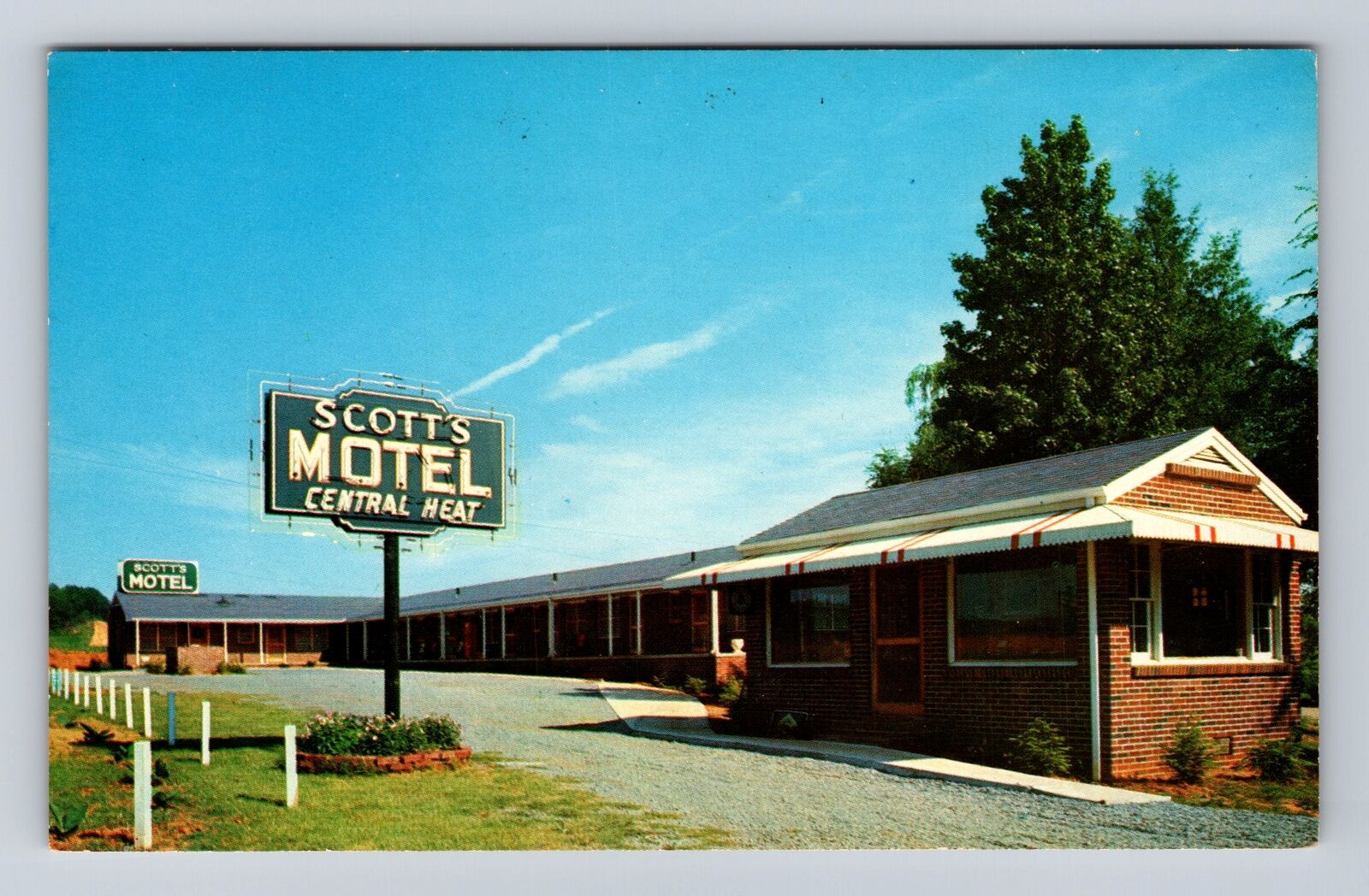 Cartersville GA-Georgia, Scott's Motel, Advertising, Antique, Vintage Postcard