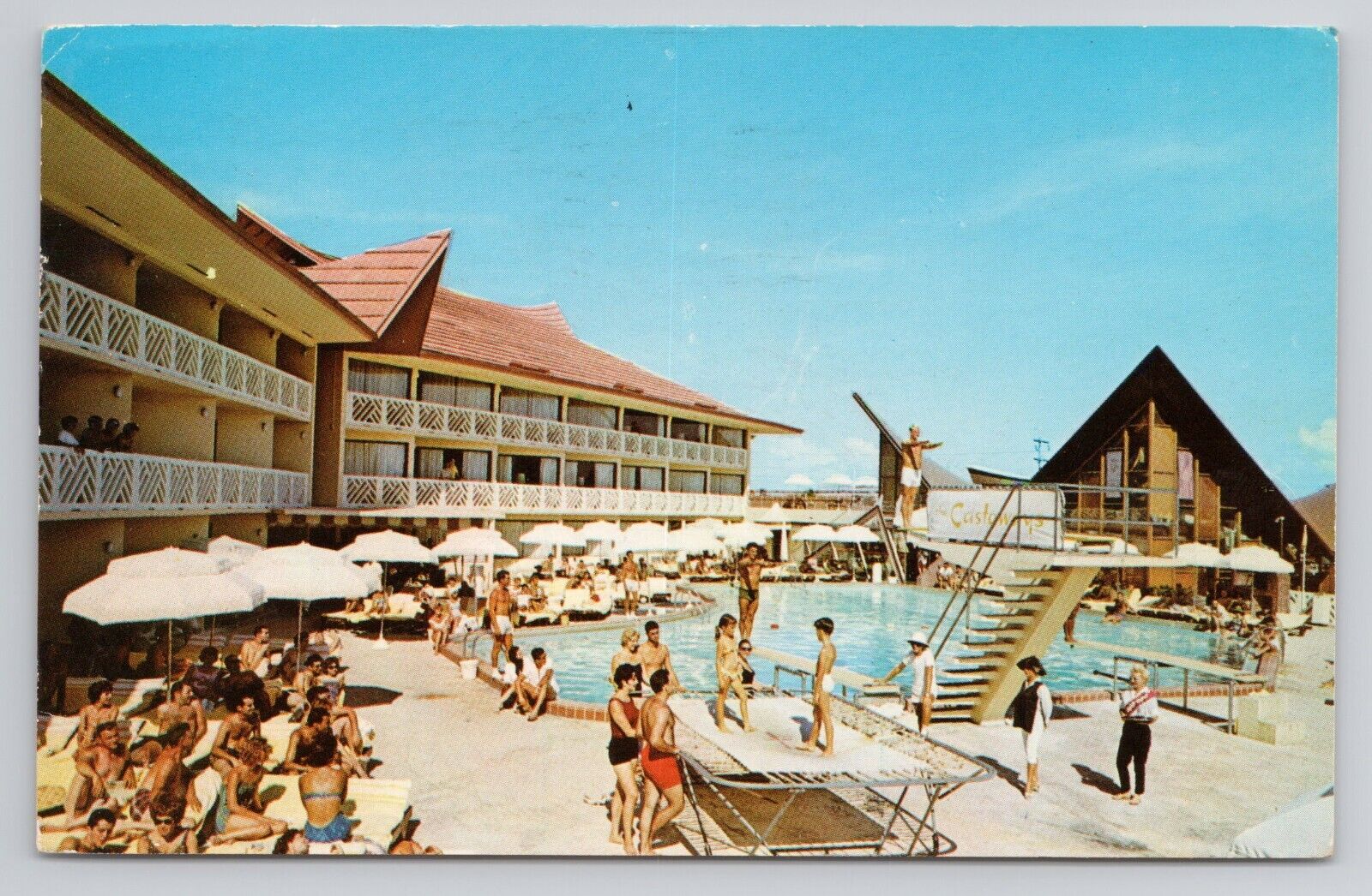 Postcard The Castaways America's Most Funderful Resort Motel Florida 1962