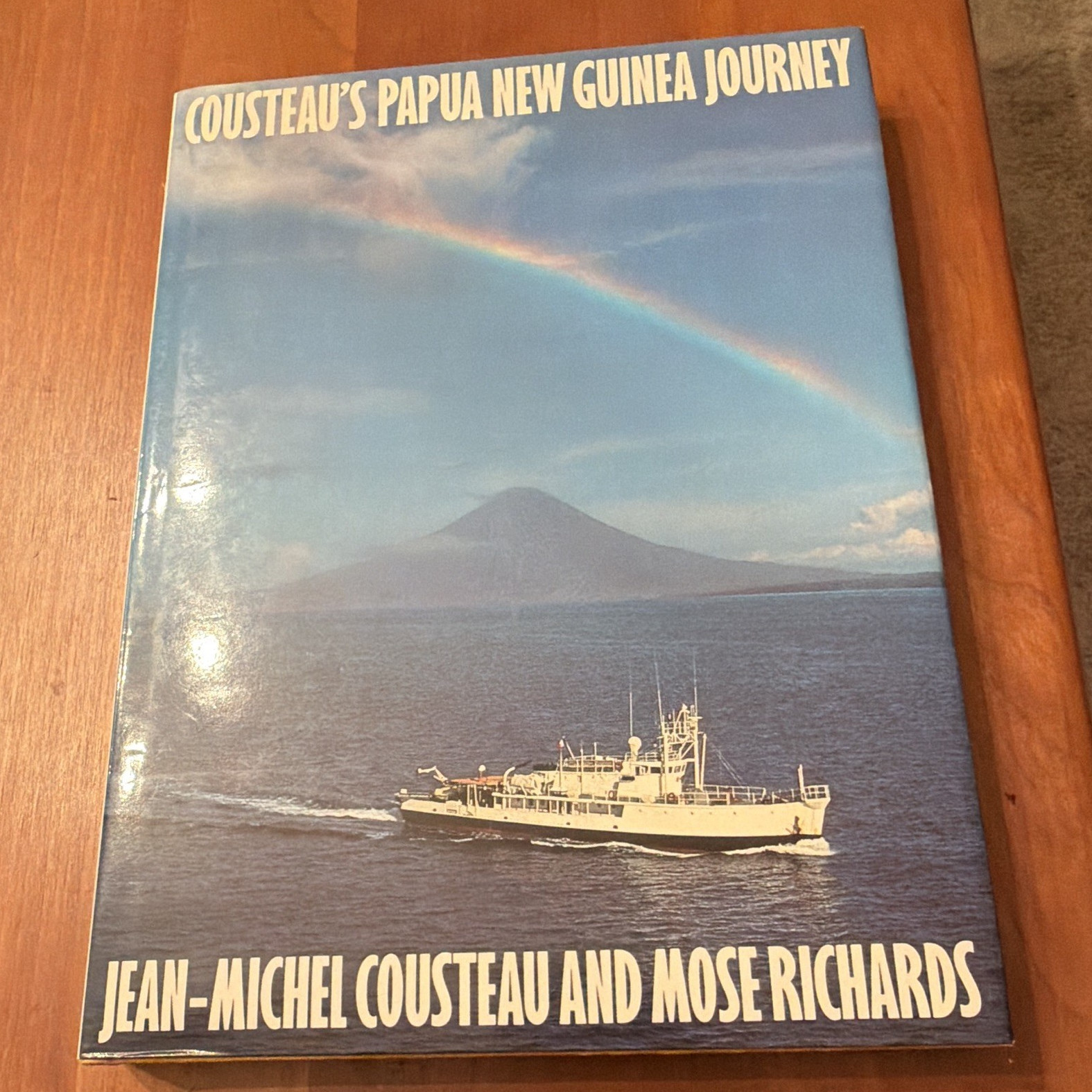 Jean-Michel Cousteau Signed Book: Cousteau\'s Papua New Guinea Journey Inscribed