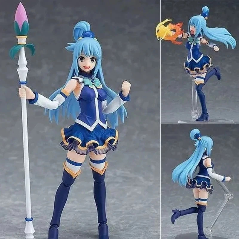Figma #399 Konosuba Aqua Anime Action Figure Collectible Model Toy Megumin Style