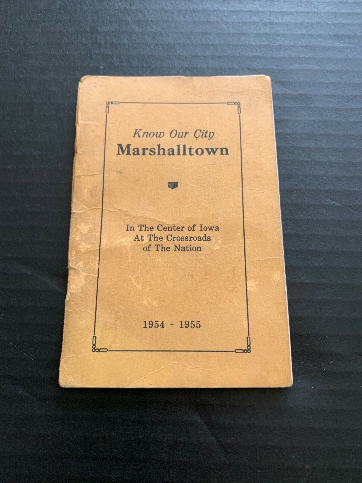 Vintage 1954-1955 Know Your Marshalltown Iowa Booklet