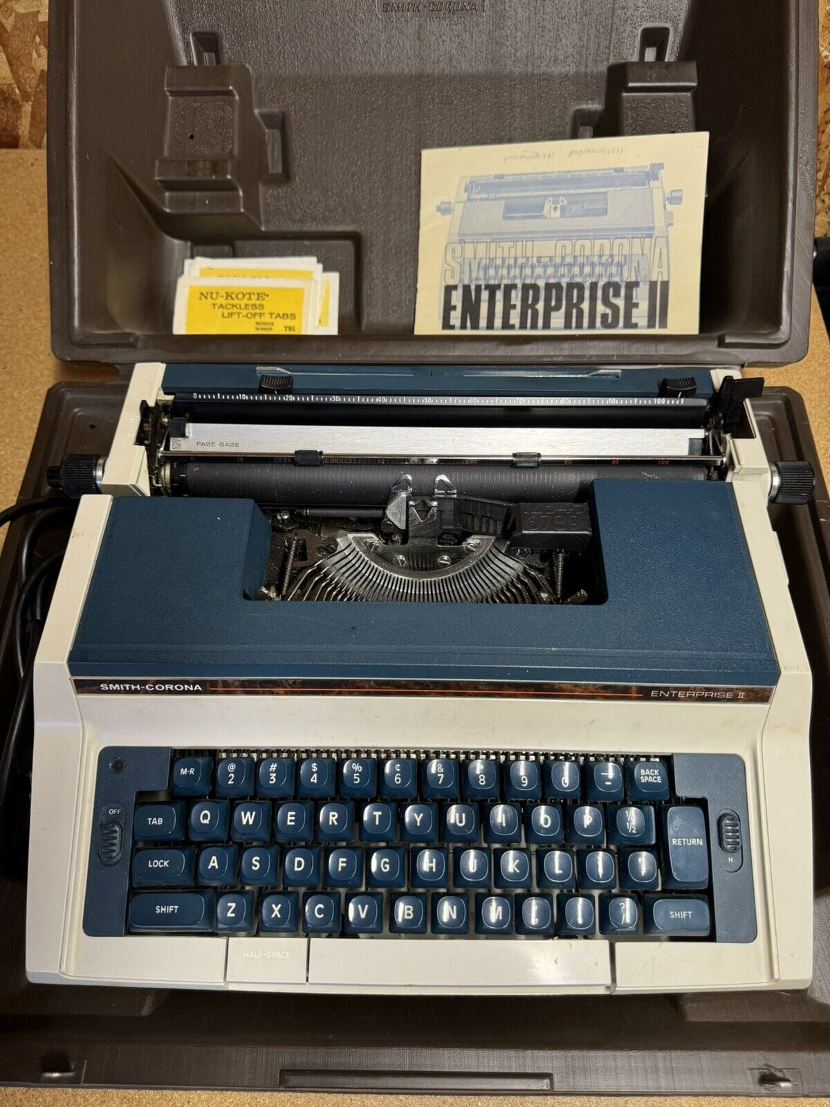 Vintage Smith Corona Enterprise 2 Electric Typewriter  -Tested Working -Perfect