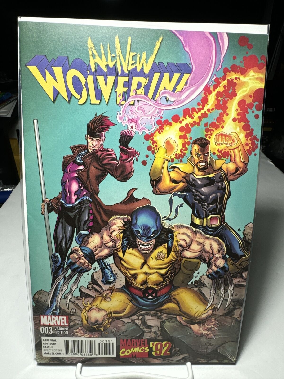 All New Wolverine #3 - Variant Cover 1:20 Retailer Marvel Comics 2016
