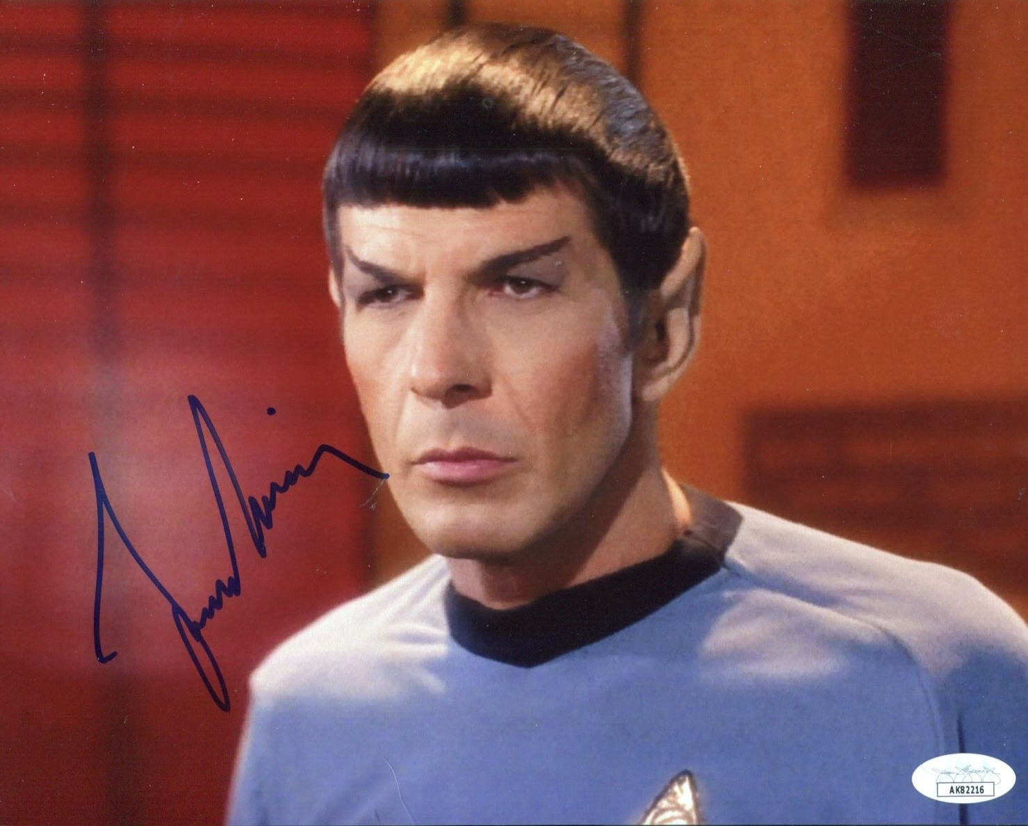 Leonard Nimoy Star Trek Spock Rare Signed Autograph Photo JSA