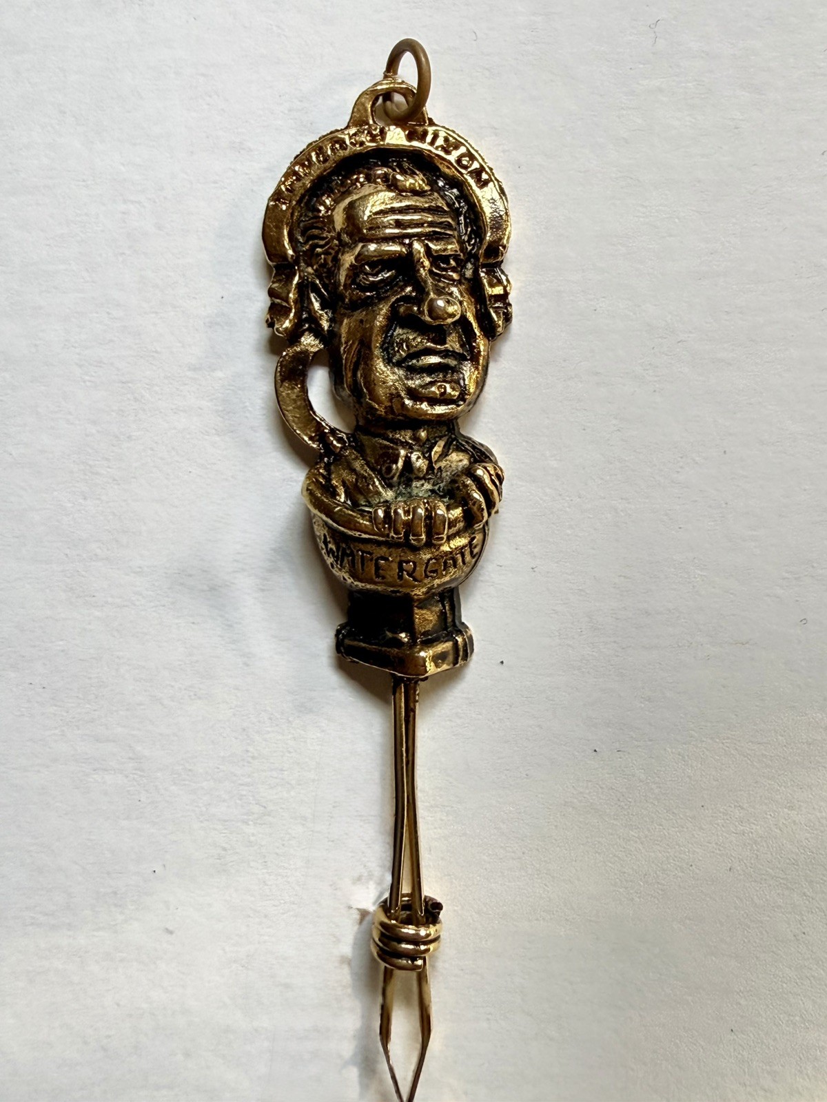 Vintage 1970’s Richard Nixon ‘Watergate’ Metal Roach Clip NOS Vintage 1970’s Richard Nixon ‘Watergate’ Metal Roach Clip NOS