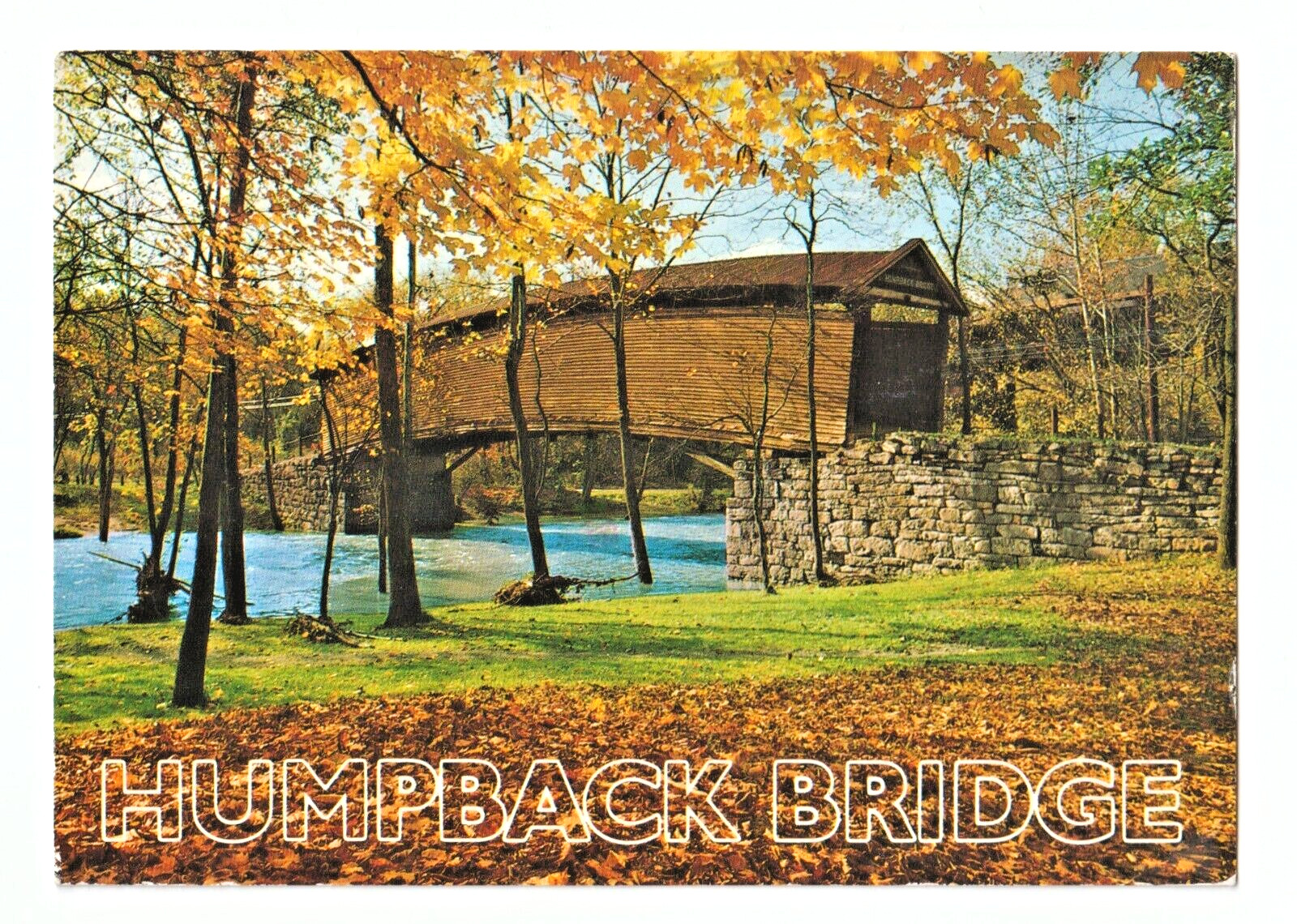 Humpback Bridge Vintage Postcard 1969 Covington Virginia Posted p1v Humpback Bridge Vintage Postcard 1969 Covington Virginia Posted p1v