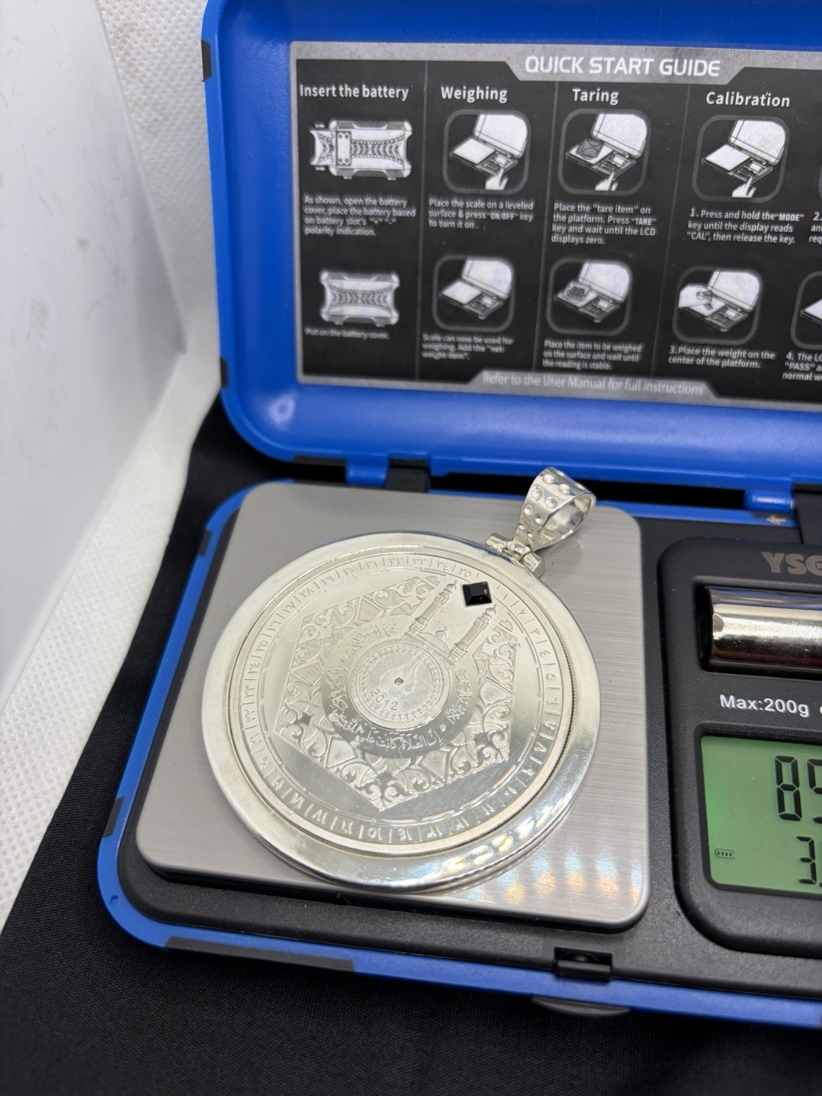 islamic mecca kaaba Pendant / Very Heavy Solid Silver . Magnificent Pendant islamic mecca kaaba Pendant / Very Heavy Solid Silver . Magnificent Pendant