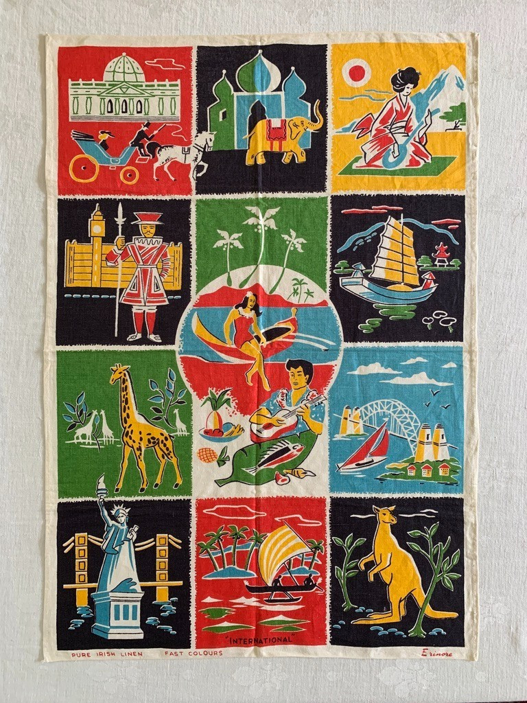 Vintage Tea Towel MCM Vintage Tea Towel MCM