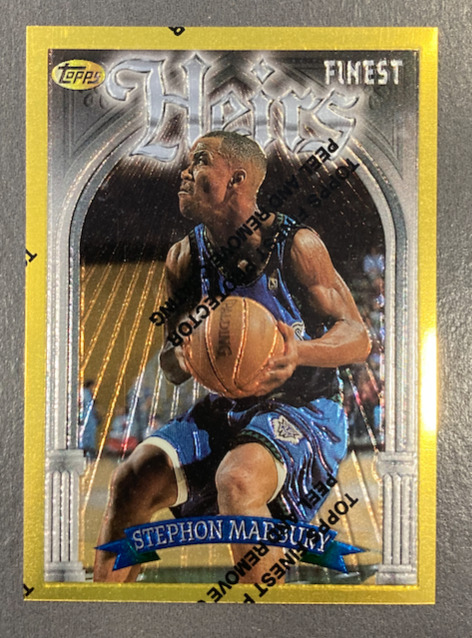 STEPHON MARBURY 1996-97 TOPPS FINEST GOLD 287
