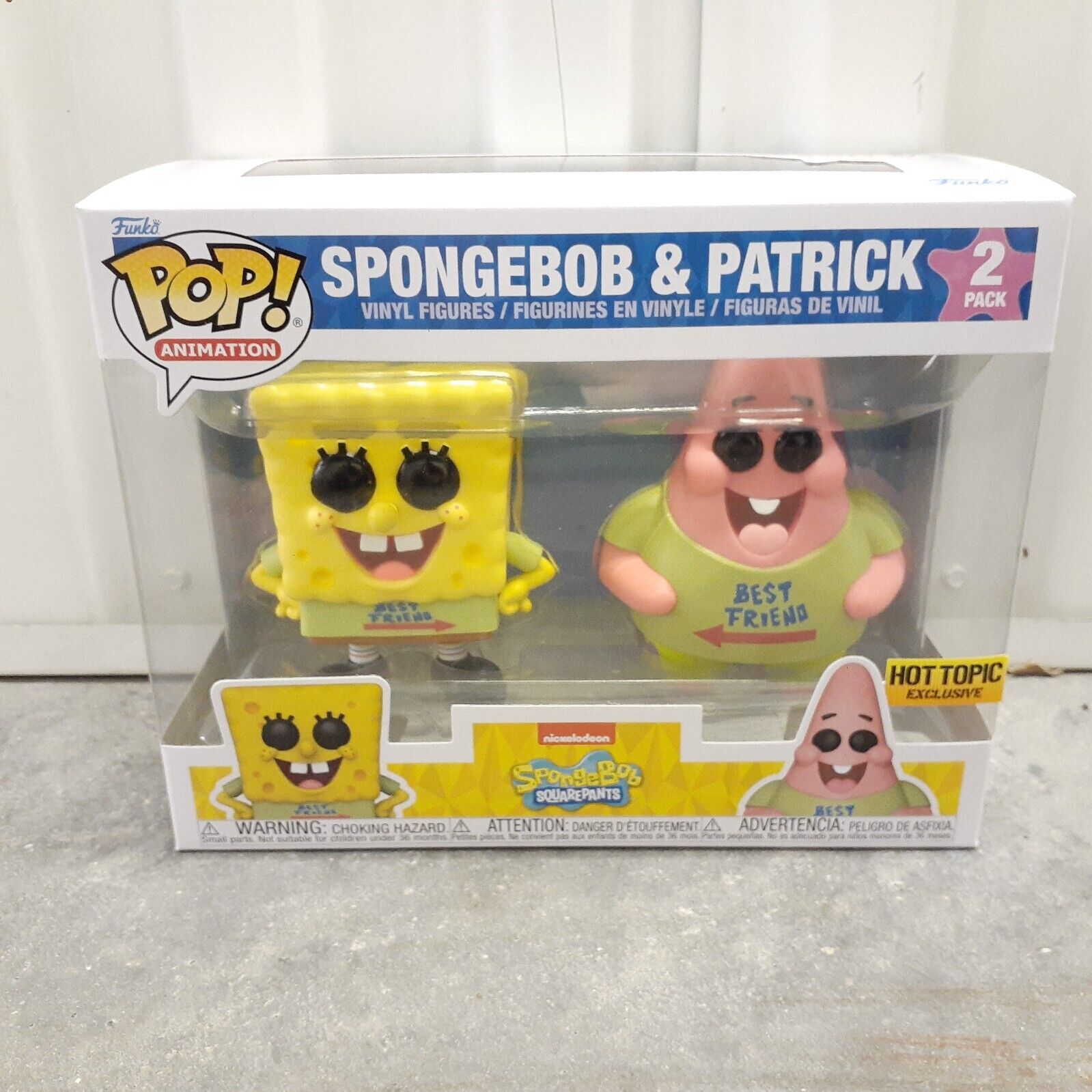 Funko Pop SpongeBob SquarePants Patrick & SpongeBob 2 Pack Hot Topic Exclusive