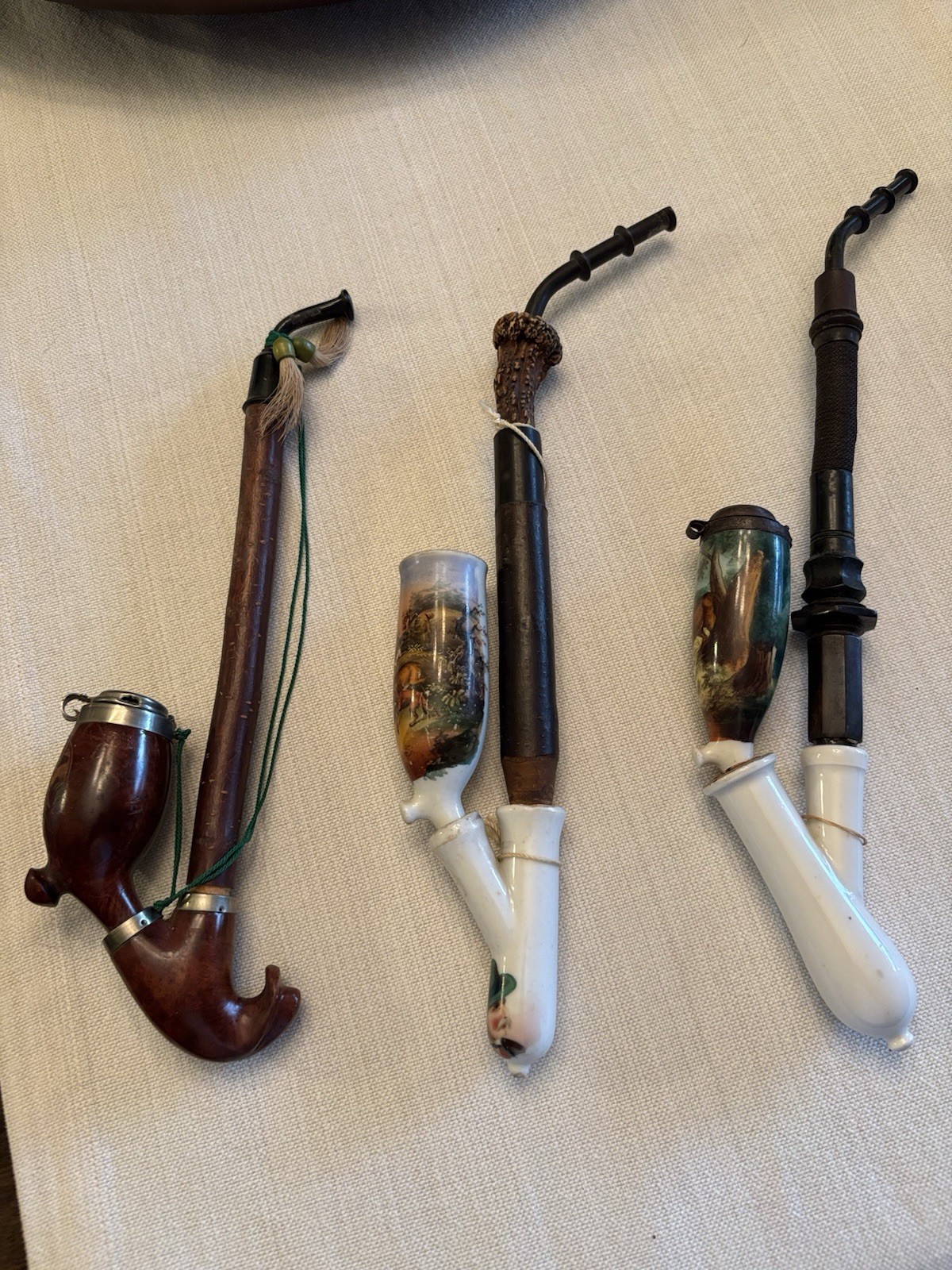 German Porcelain Tobacco Pipes
