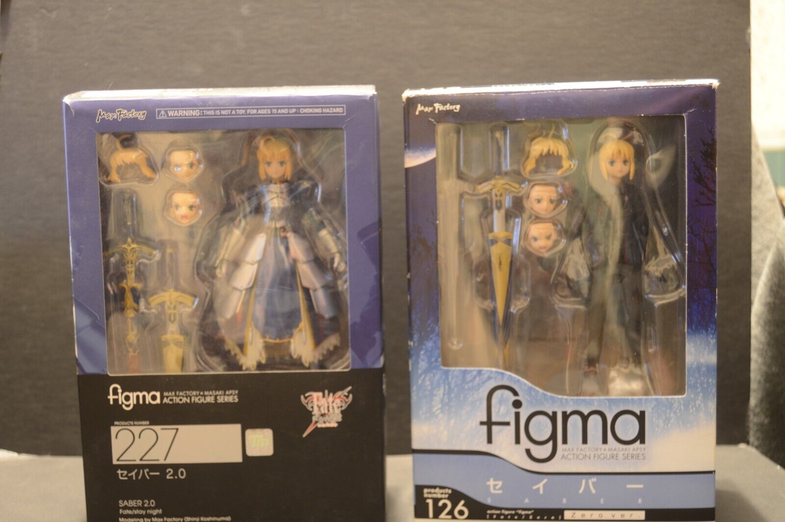Figma Fate Zero Ver. Saber 126 and 227 Action Figures Max Factory