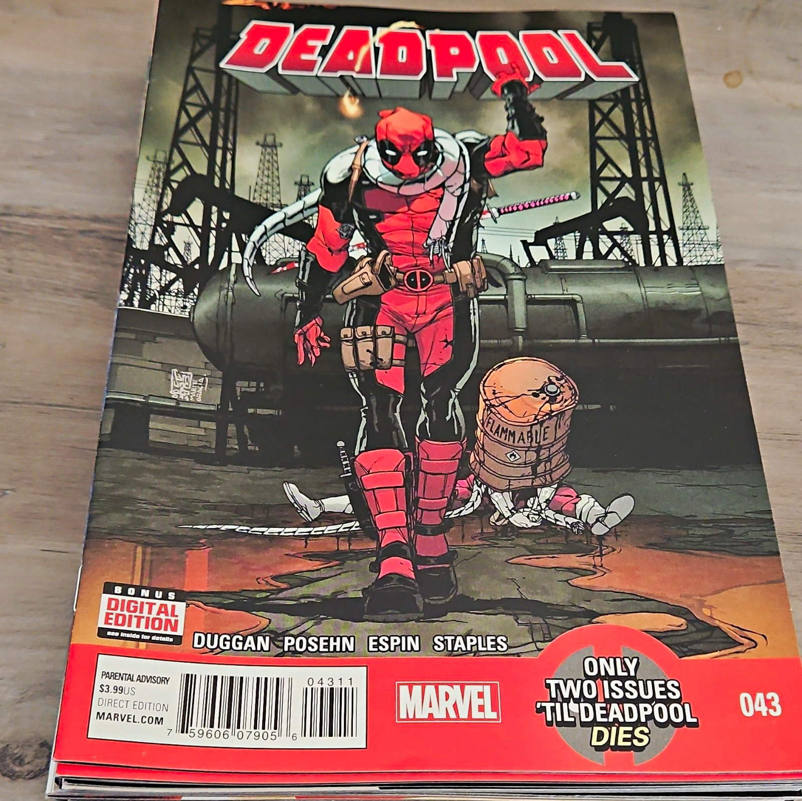 Marvel Deadpool #43 Direct Edition Comic Book Digital Copy Included Marvel Deadpool #43 Direct Edition Comic Book Digital Copy Included