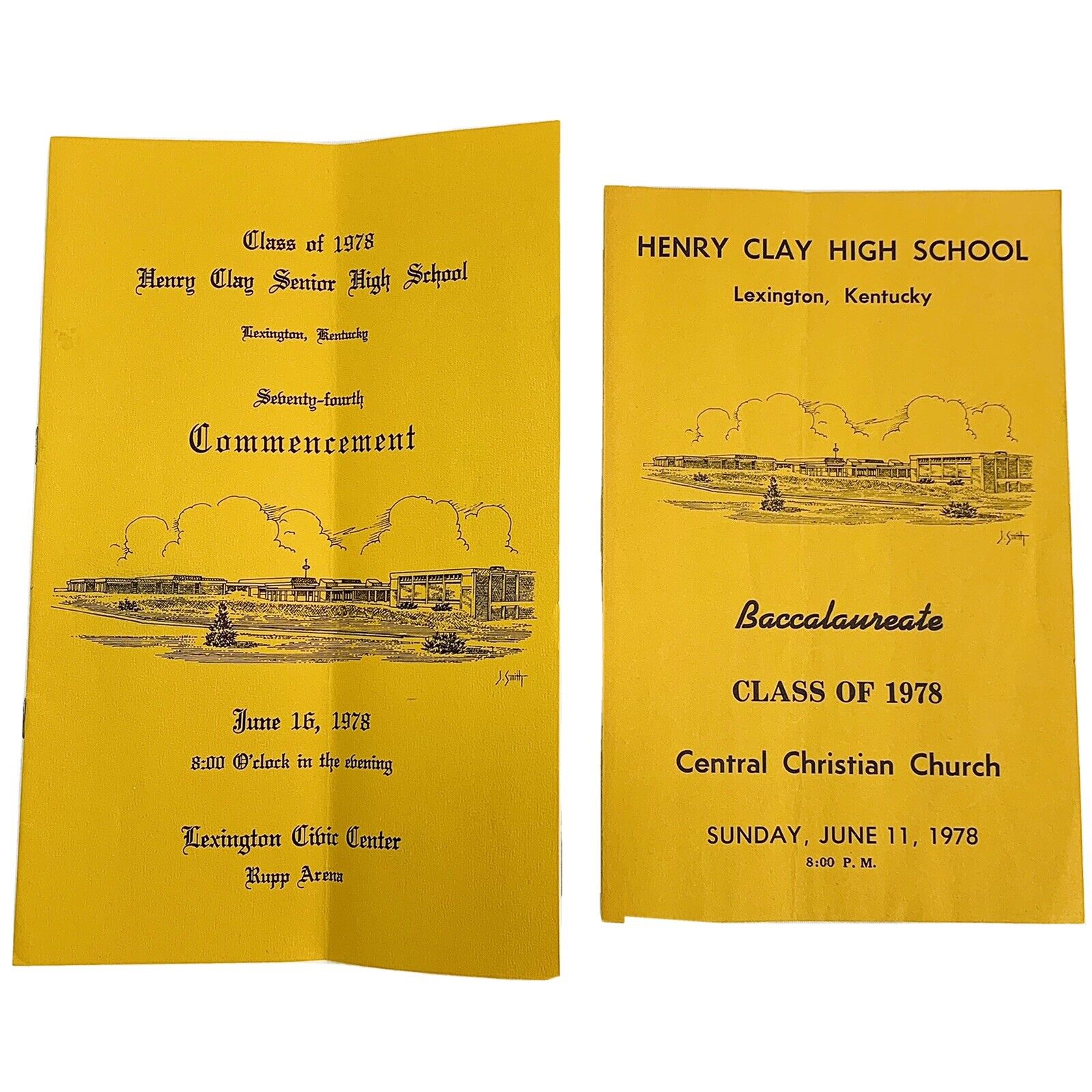 1978 Henry Clay High School Lexington Kentucky Commencement Program