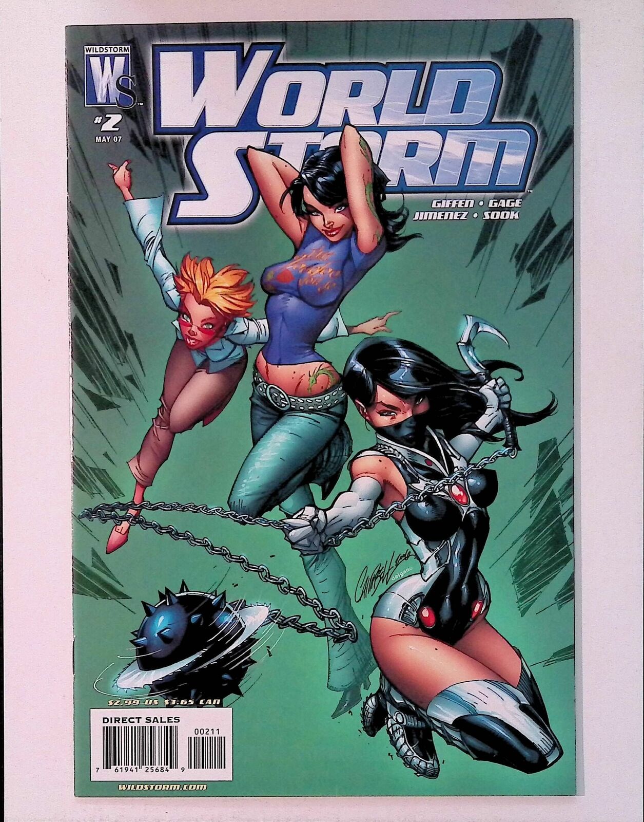 World Storm (2007) #2 VF Wildstorm Comic Book J Scott Campbell Cover 