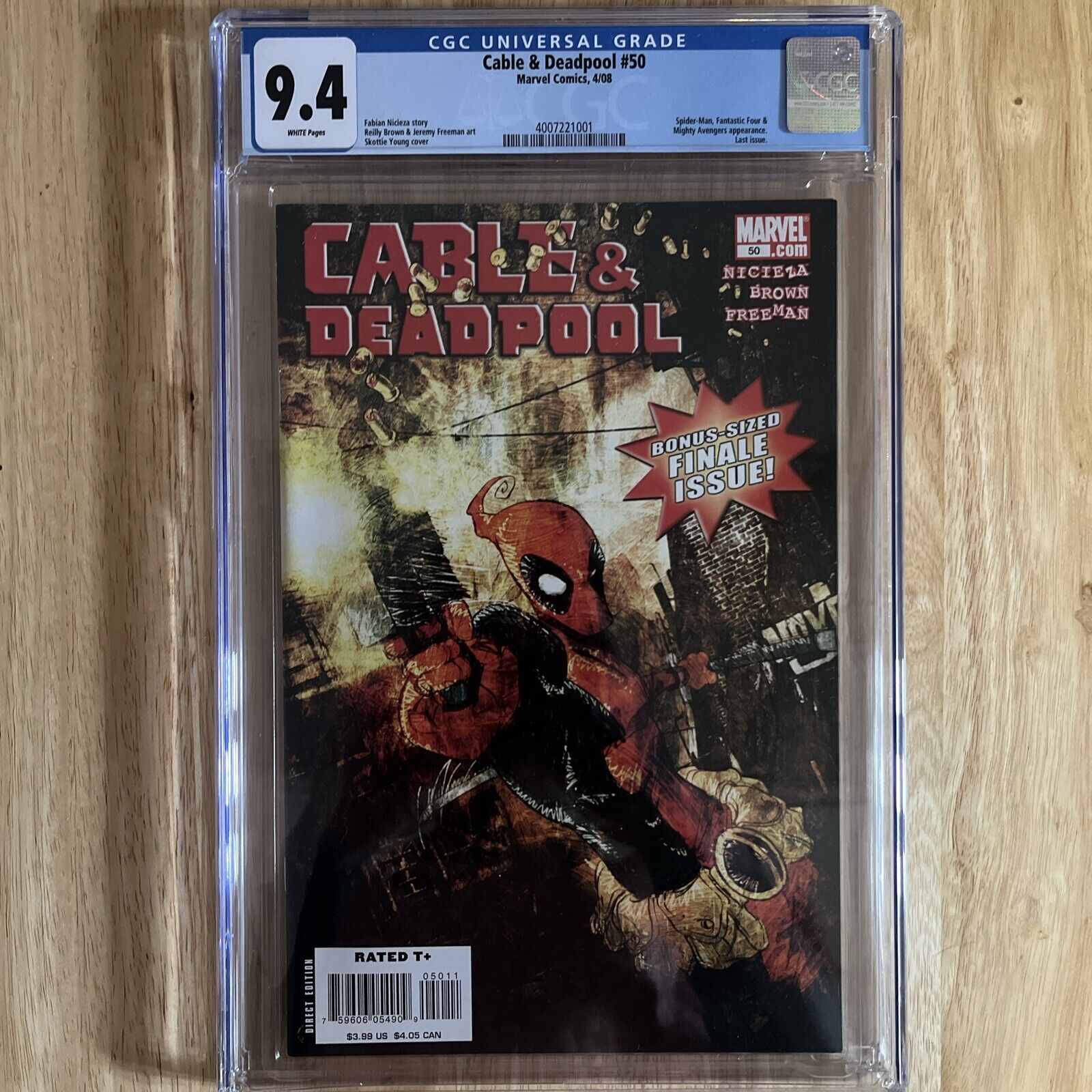 Cable and Deadpool #50 CGC 9.4 2008 4007221001 Clean Slab